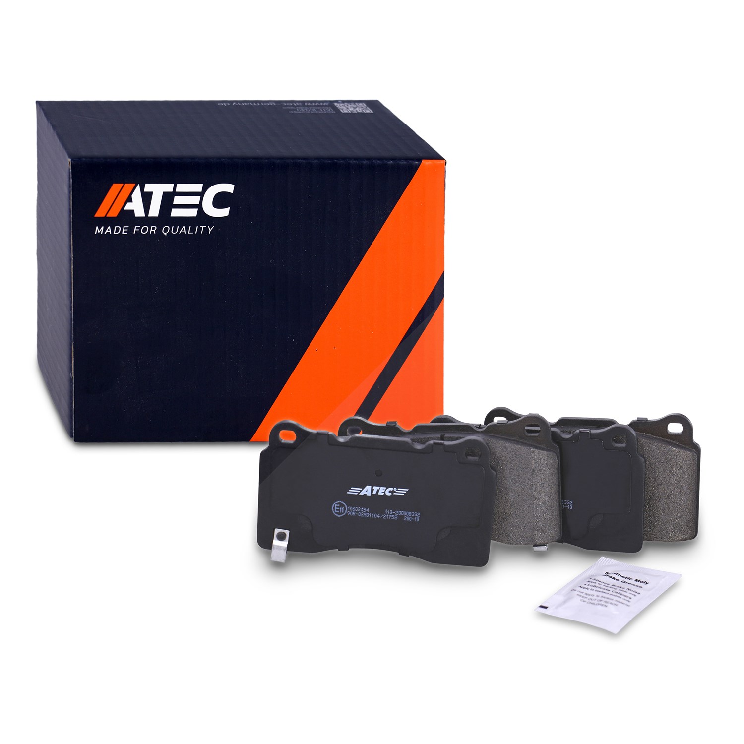 Atec Bremsbeläge vorne (Satz) [Hersteller-Nr. 40371798] für Opel, Tesla, Saab, Volvo, Vauxhall, Cadillac