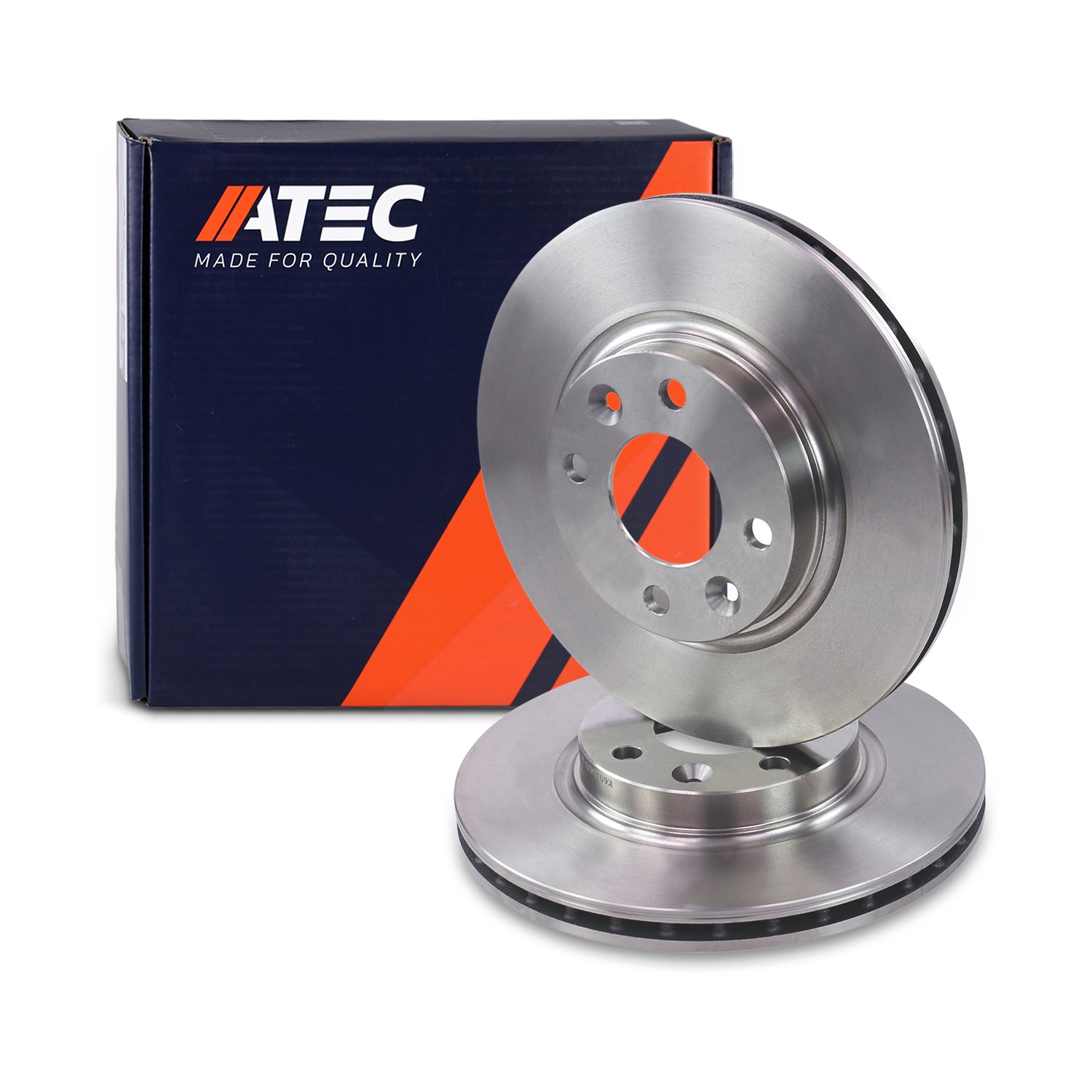 Atec Bremsscheibe Vorderachse Belüftet [Hersteller-Nr. 40372270] für Renault, Smart, Dacia