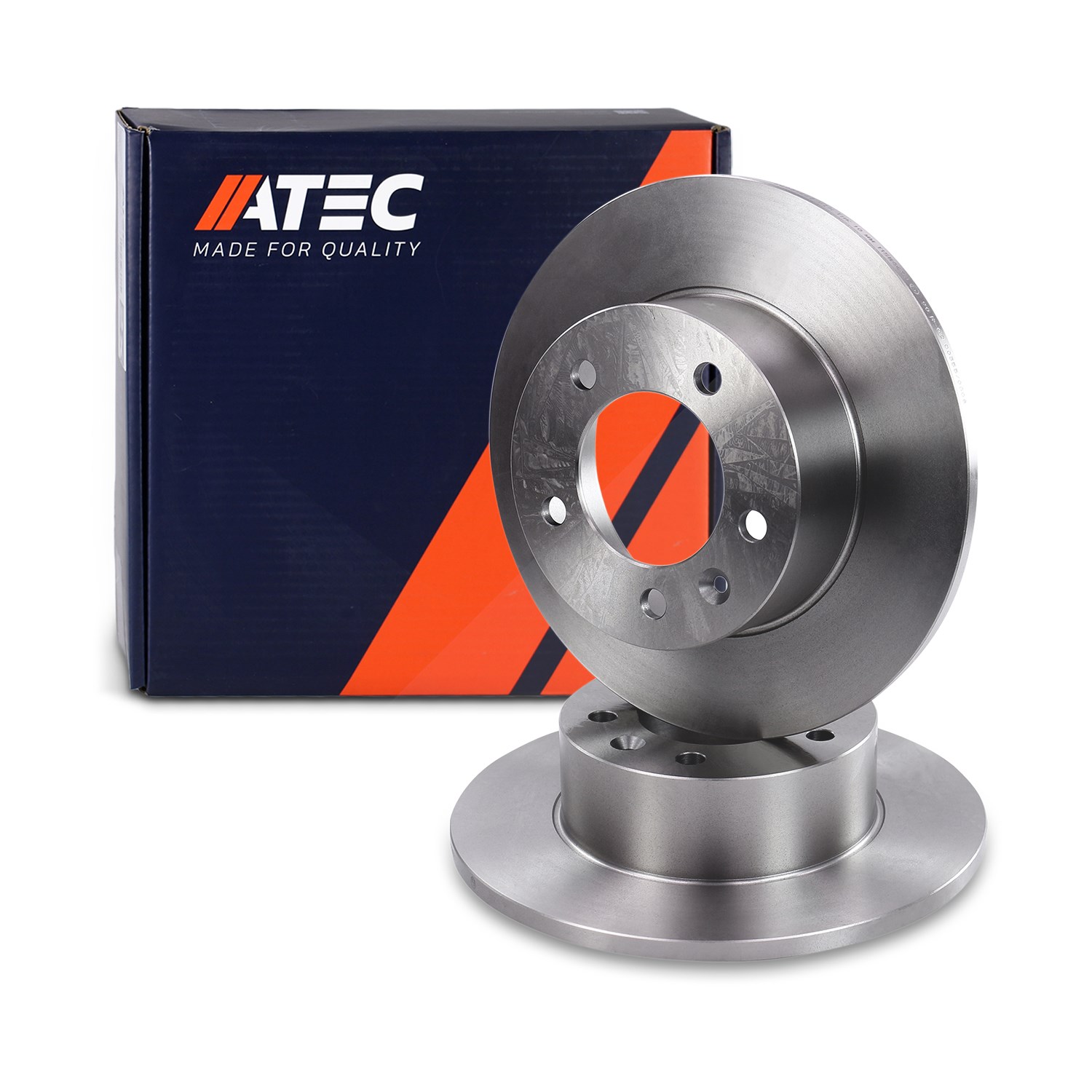 Atec 1x Bremsscheibe Hinterachse Voll [Hersteller-Nr. 40372509] für Renault, Opel, Nissan, Vauxhall