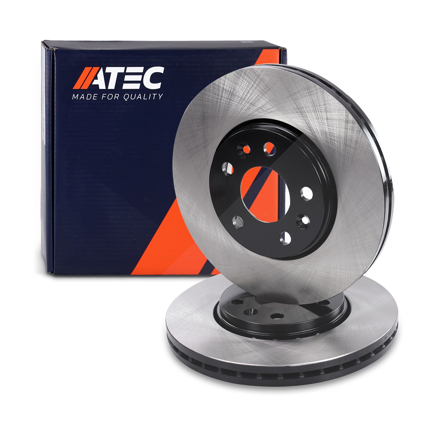 Atec Bremsscheibe Vorderachse Belüftet [Hersteller-Nr. 40372549] für Fiat, Vauxhall, Opel, Renault, Nissan