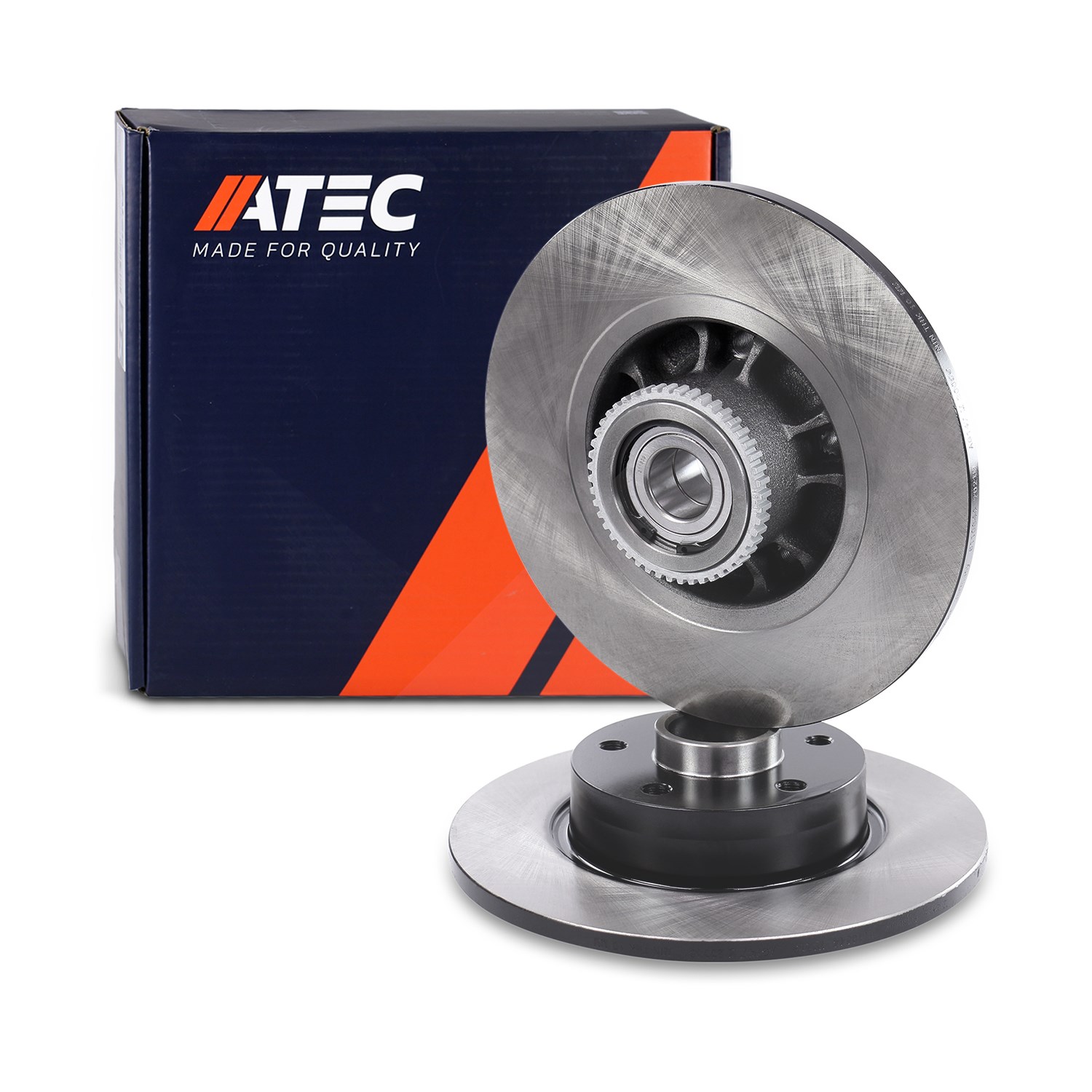 Atec 1x Bremsscheibe Hinterachse Voll [Hersteller-Nr. 40372551] für Vauxhall, Renault, Nissan, Opel, Fiat