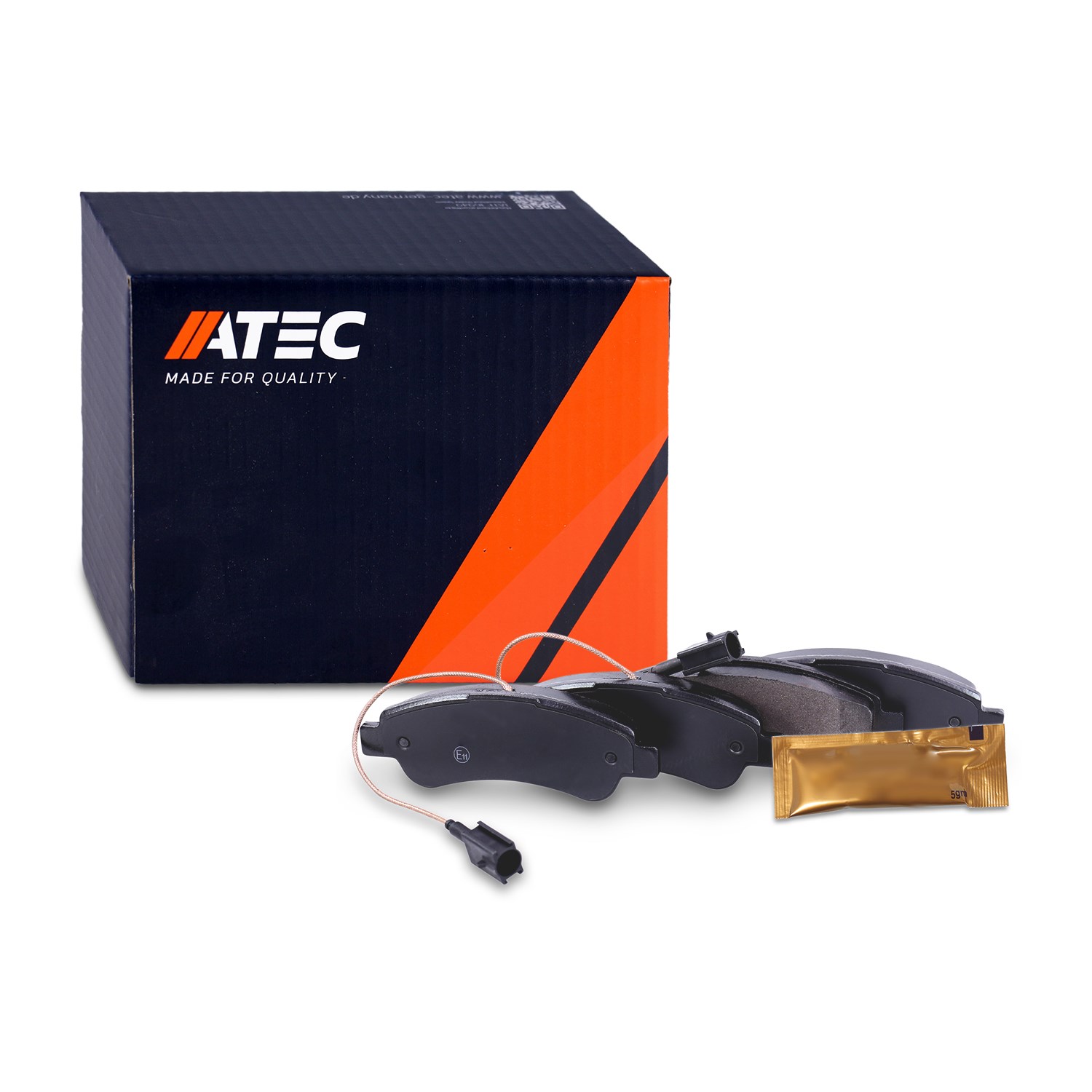 Atec Bremsbeläge hinten (Satz) [Hersteller-Nr. 40397943] für Fiat, Citroën, Peugeot, Opel, Vauxhall