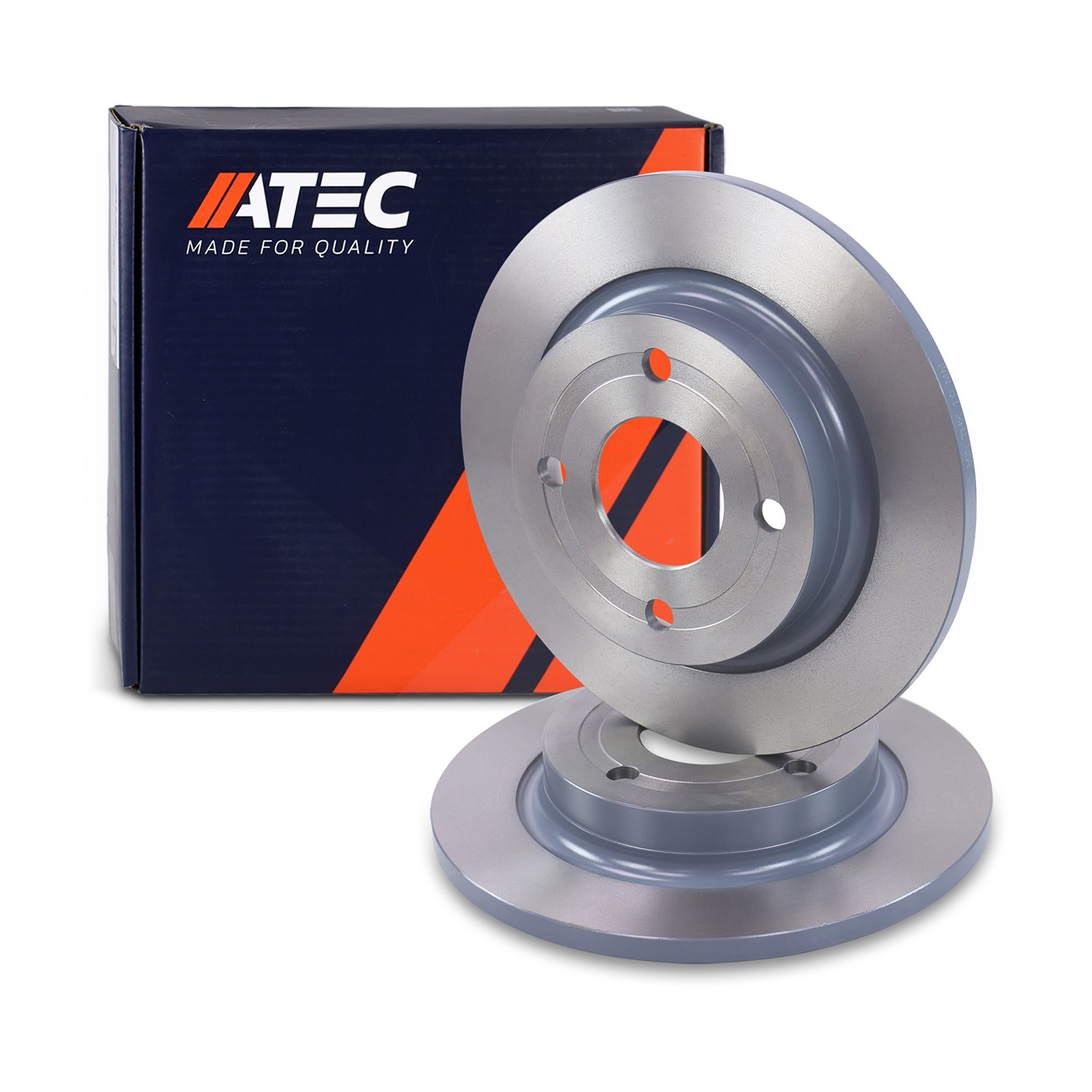 Atec Bremsscheibe Hinterachse Voll [Hersteller-Nr. 40440126] für Ford