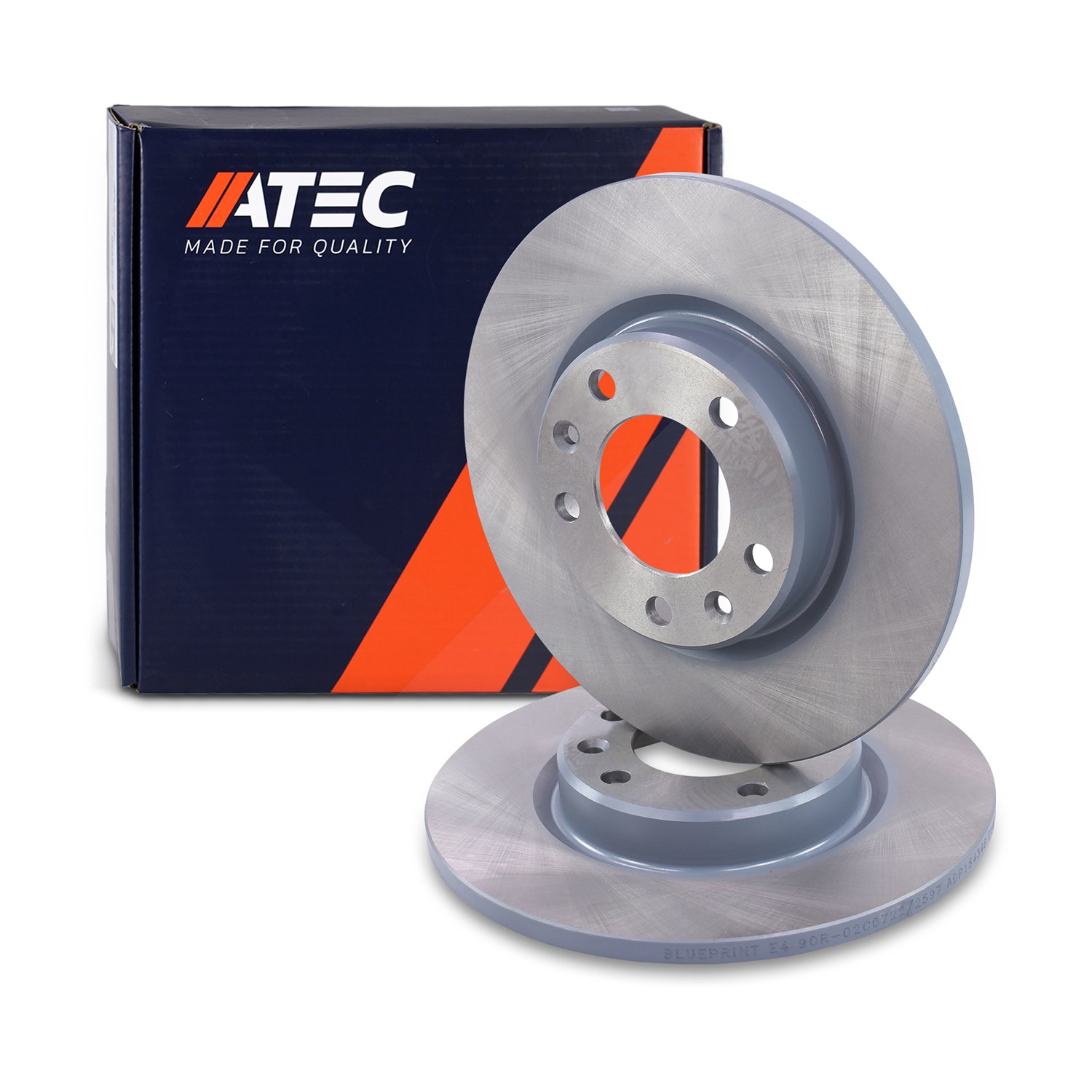 Atec Bremsscheibe Hinterachse Voll [Hersteller-Nr. 40440135] für Vauxhall, Ds, Citroën, Opel, Toyota, Peugeot