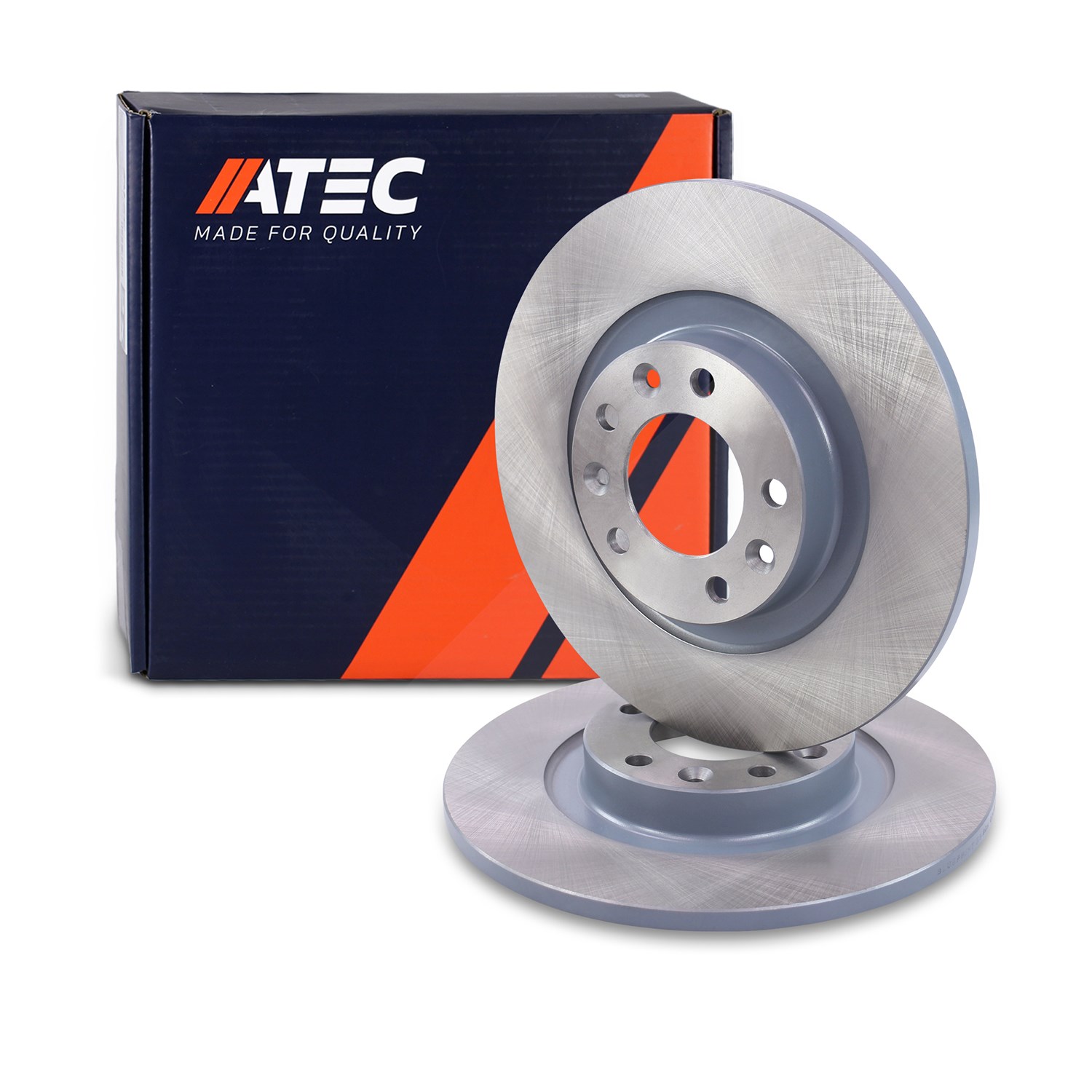 Atec Bremsscheibe Hinterachse Voll [Hersteller-Nr. 40440139] für Peugeot, Toyota, Opel, Vauxhall, Citroën, Ds