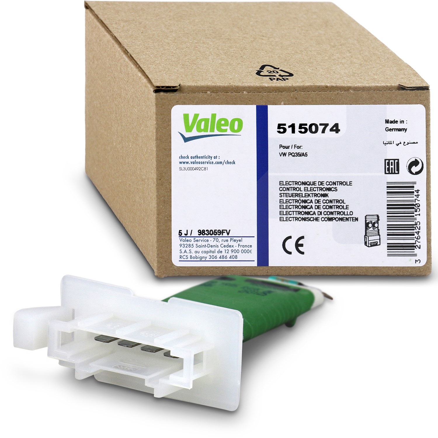 Valeo Widerstand Innenraumgebläse [Hersteller-Nr. 515074] für VW, Audi, Skoda, Seat