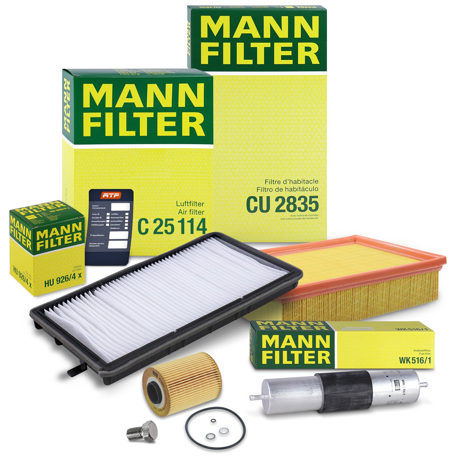 Mann-filter Inspektionspaket Filtersatz SET B [Hersteller-Nr. 10492937] für BMW