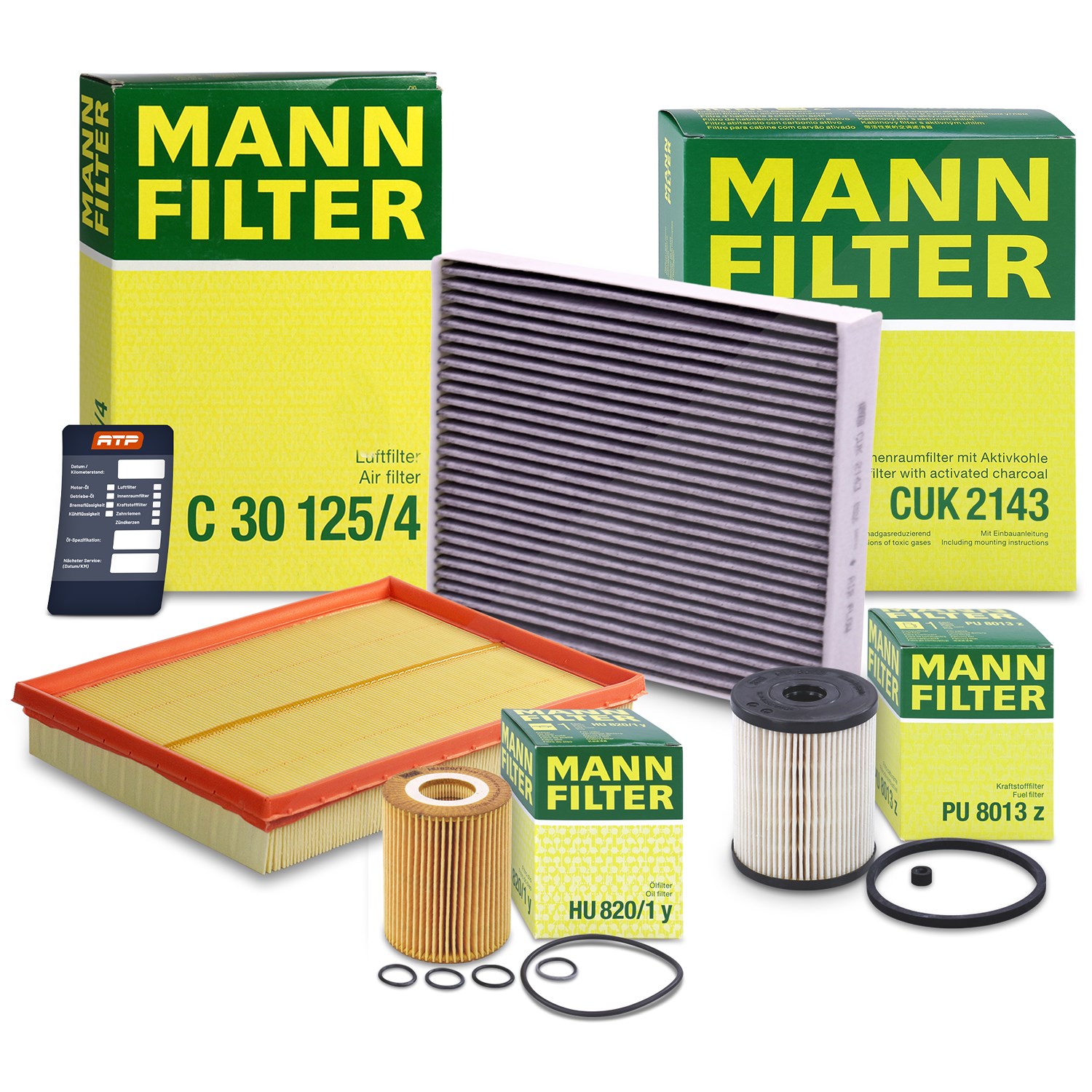 Mann-filter Inspektionspaket Filtersatz SET B [Hersteller-Nr. 10492956] für Opel