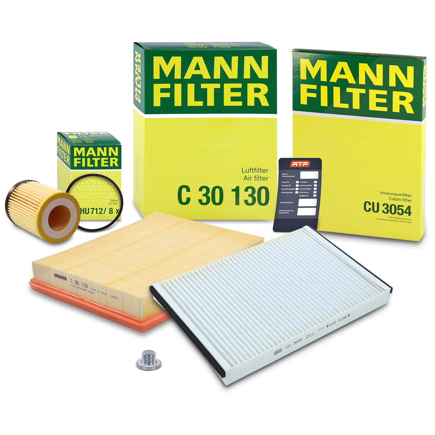 Mann-filter Inspektionspaket Filtersatz SET A [Hersteller-Nr. 10493013] für Opel
