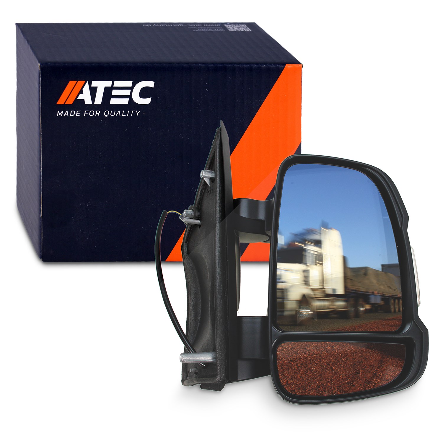 Atec Außenspiegel rechts (Beifahrerseite) manuell [Hersteller-Nr. 10419077] für Citroën, Peugeot, Fiat