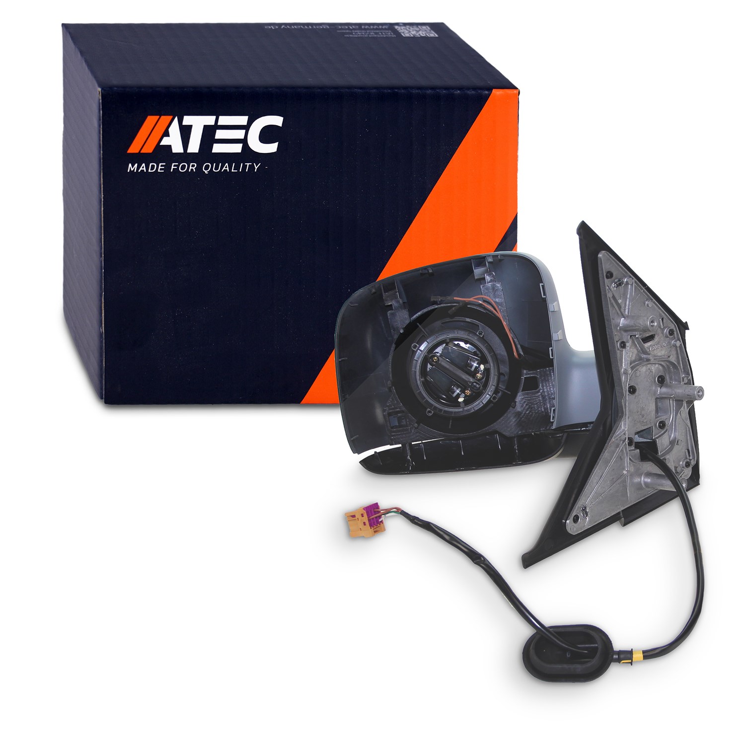 Atec Außenspiegel links (Fahrerseite) asphärisch [Hersteller-Nr. 30335572] für VW
