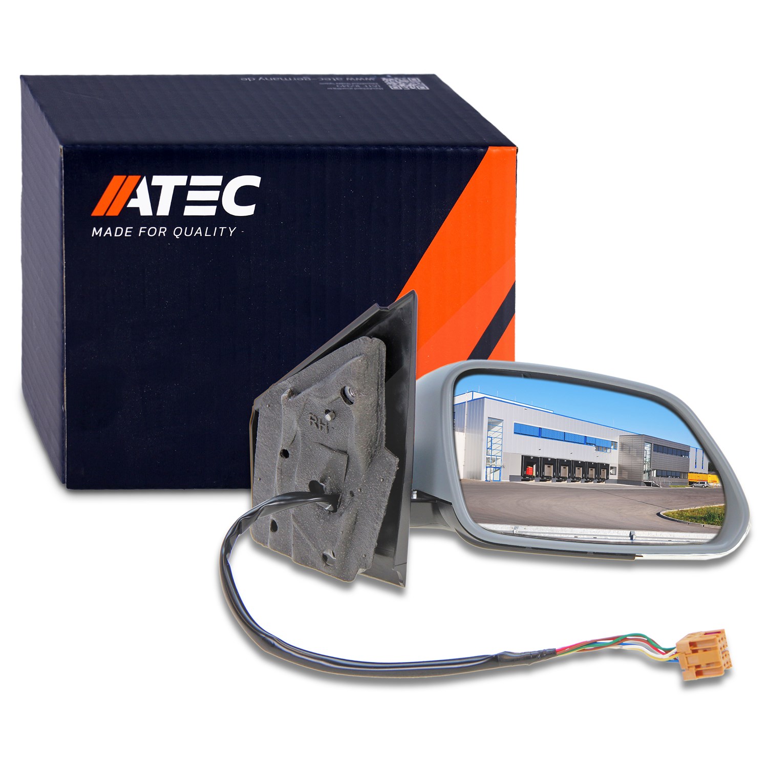 Atec Außenspiegel rechts (Beifahrerseite) + Blinklicht [Hersteller-Nr. 30374013] für VW