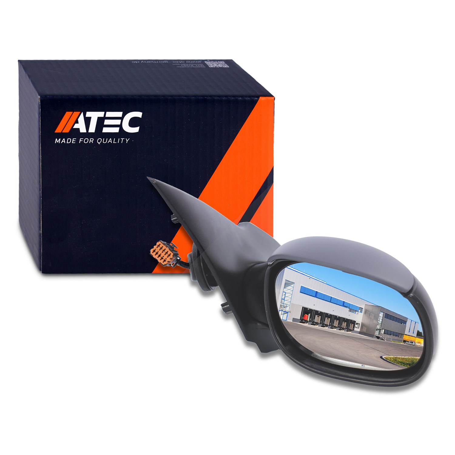 Atec Außenspiegel rechts (Beifahrerseite) konvex [Hersteller-Nr. 30324984] für Peugeot