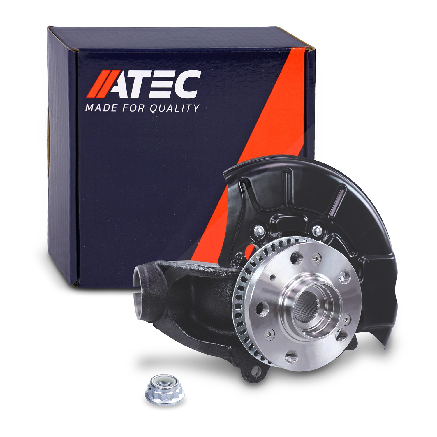 Atec Radlagergehäuse komplett vorne links [Hersteller-Nr. 40278955] für Audi, Seat, VW, Skoda