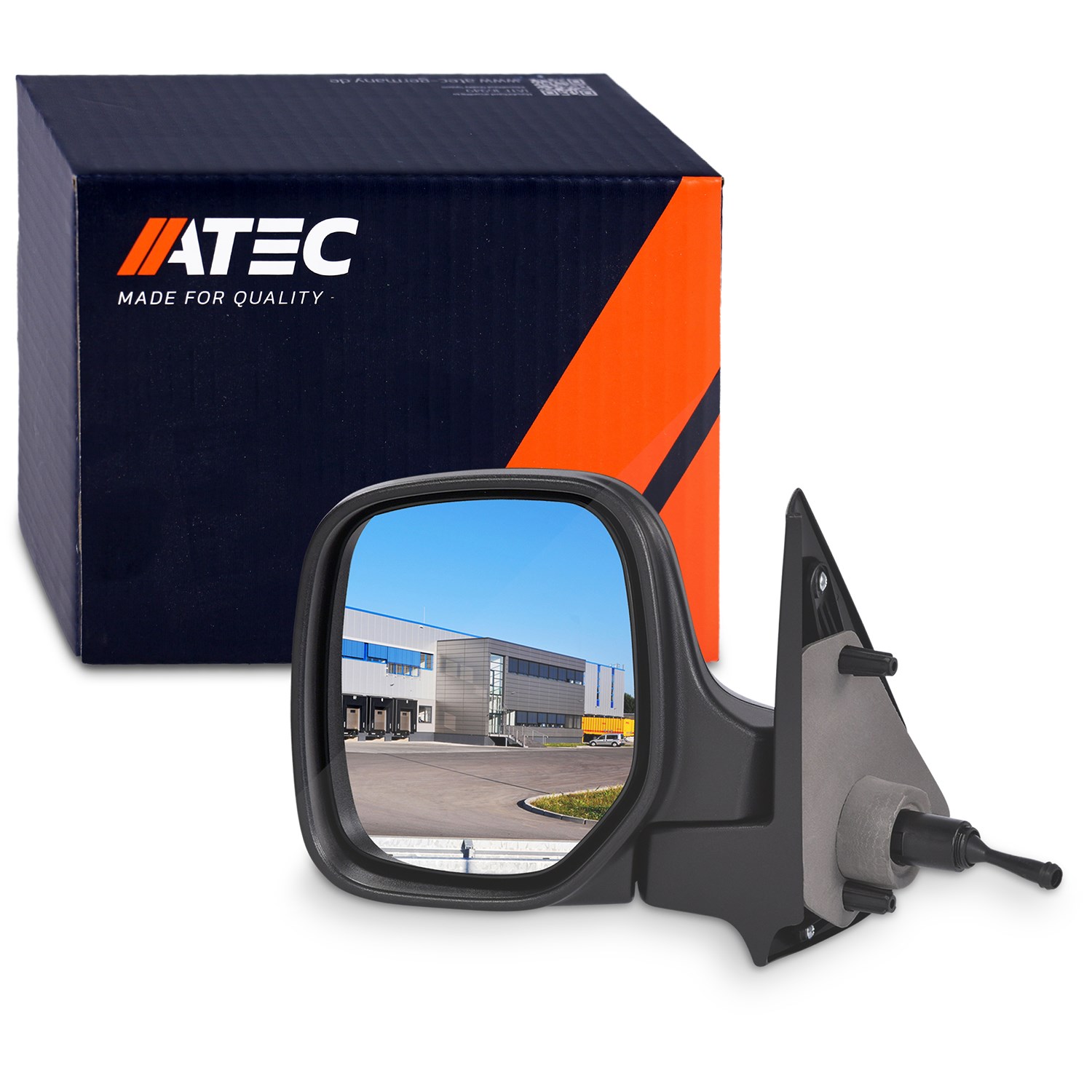 Atec Außenspiegel links (Fahrerseite) konvex [Hersteller-Nr. 10407511] für Peugeot, Citroën
