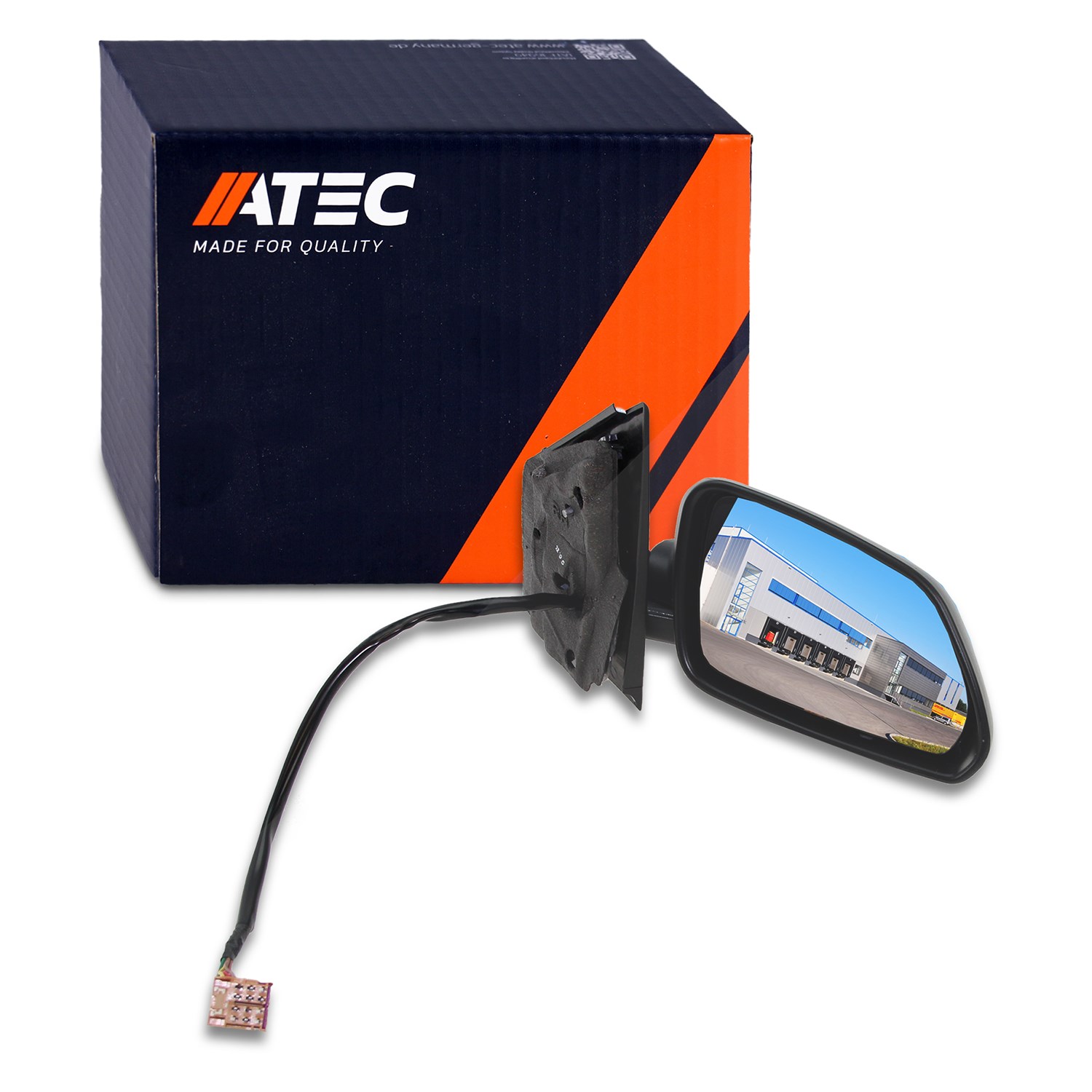 Atec Außenspiegel rechts (Beifahrerseite) + Blinklicht [Hersteller-Nr. 30373996] für VW