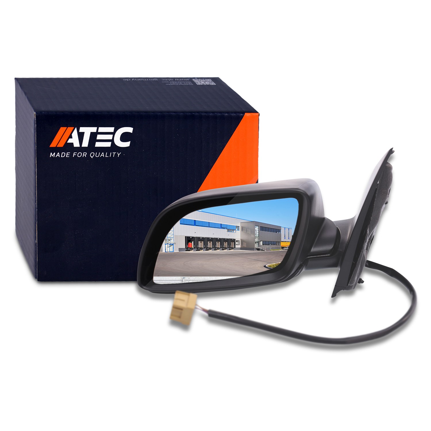 Atec Außenspiegel Links Elektrisch Schwarz [Hersteller-Nr. 31301903] für VW