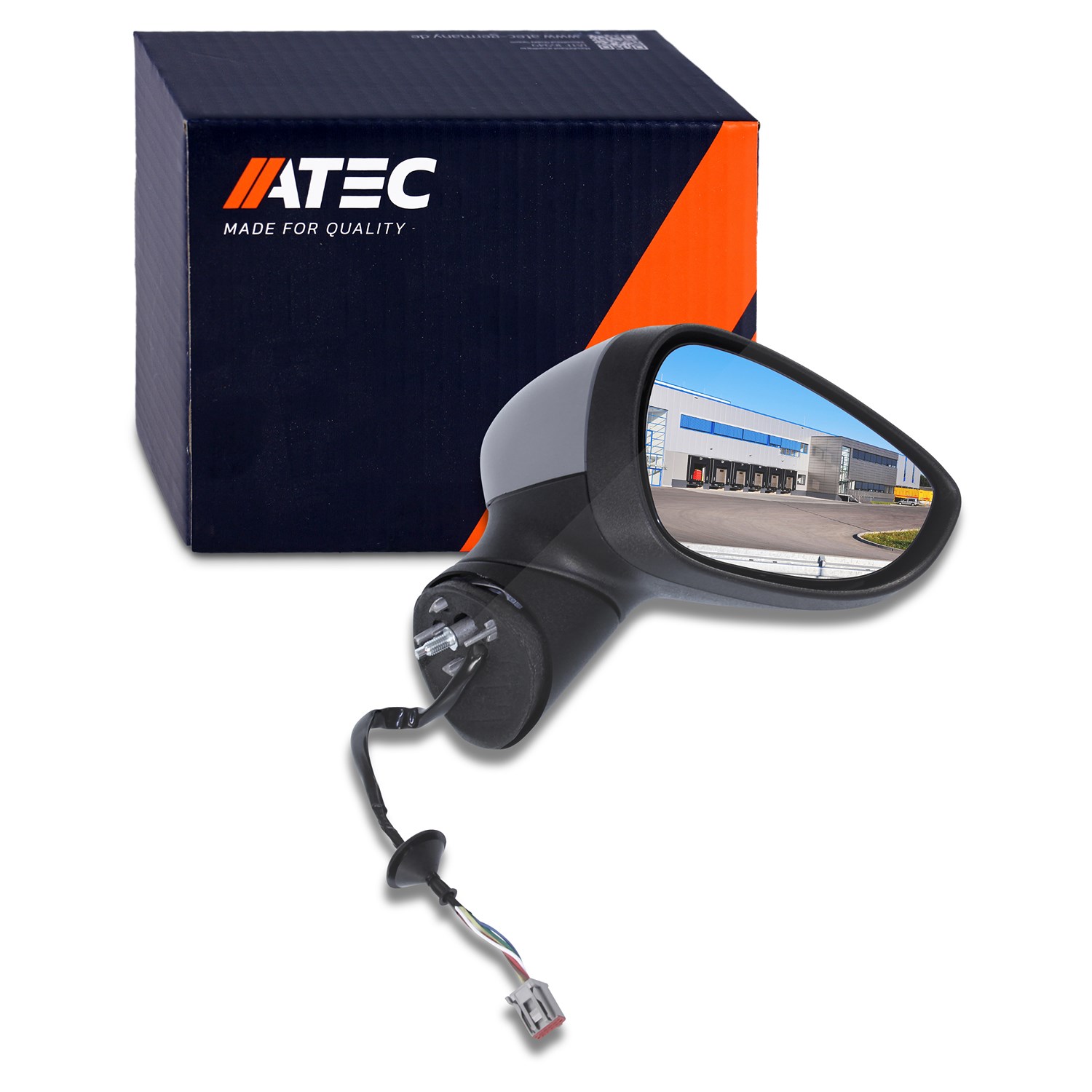 Atec Außenspiegel Rechts Grundiert Elektrisch [Hersteller-Nr. 31301914] für Ford