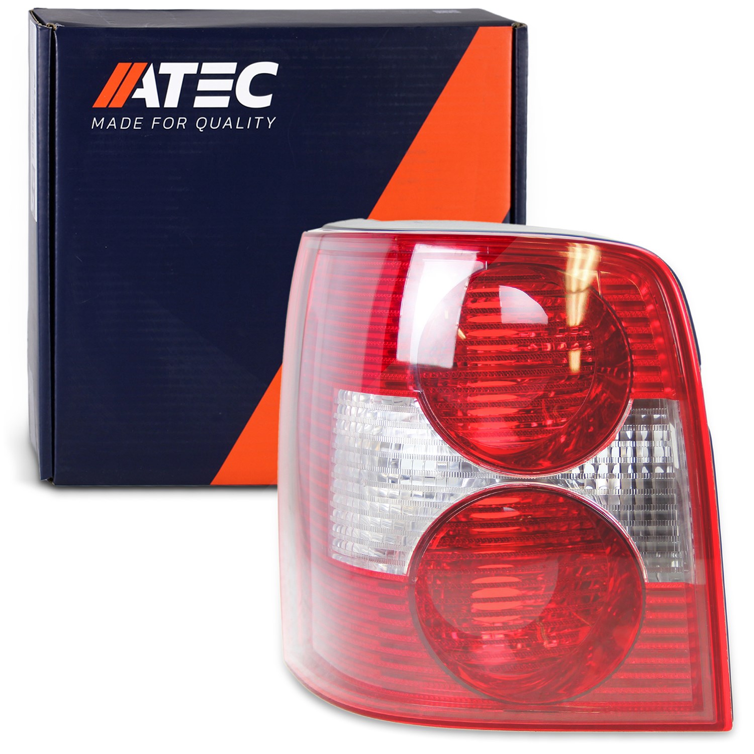 Atec Heckleuchte rot/weiß ohne Lampenträger [Hersteller-Nr. 30303182] für VW