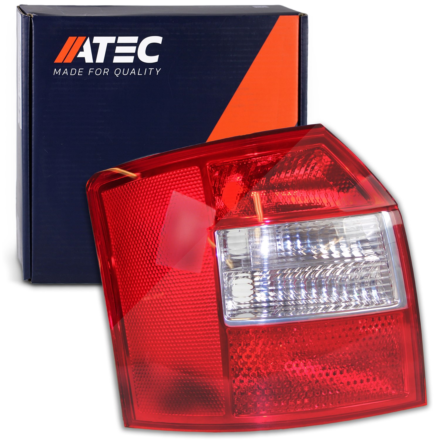 Atec Heckleuchte rot/weiß ohne Lampenträger [Hersteller-Nr. 30320071] für Audi