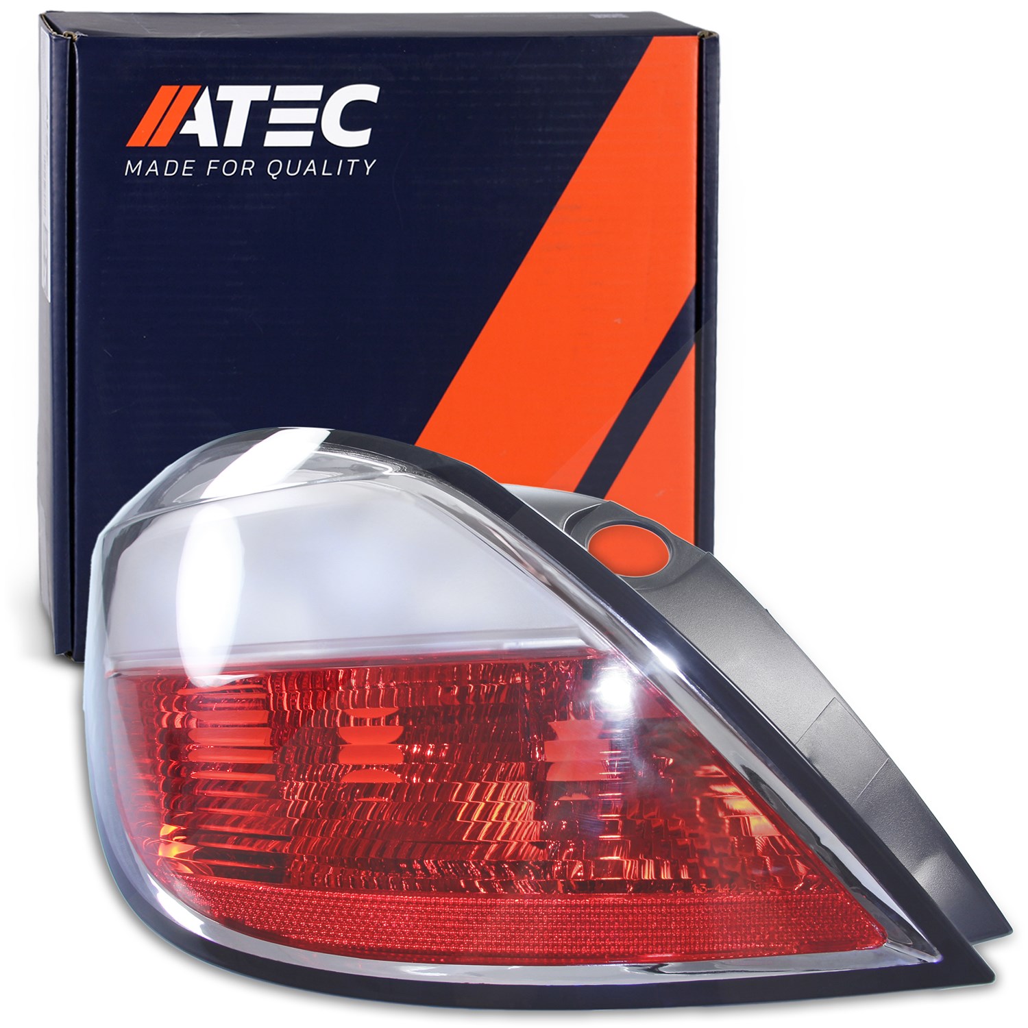 Atec Heckleuchte rot, Blinker weiß, ohne Lampenträger [Hersteller-Nr. 30371081] für Opel