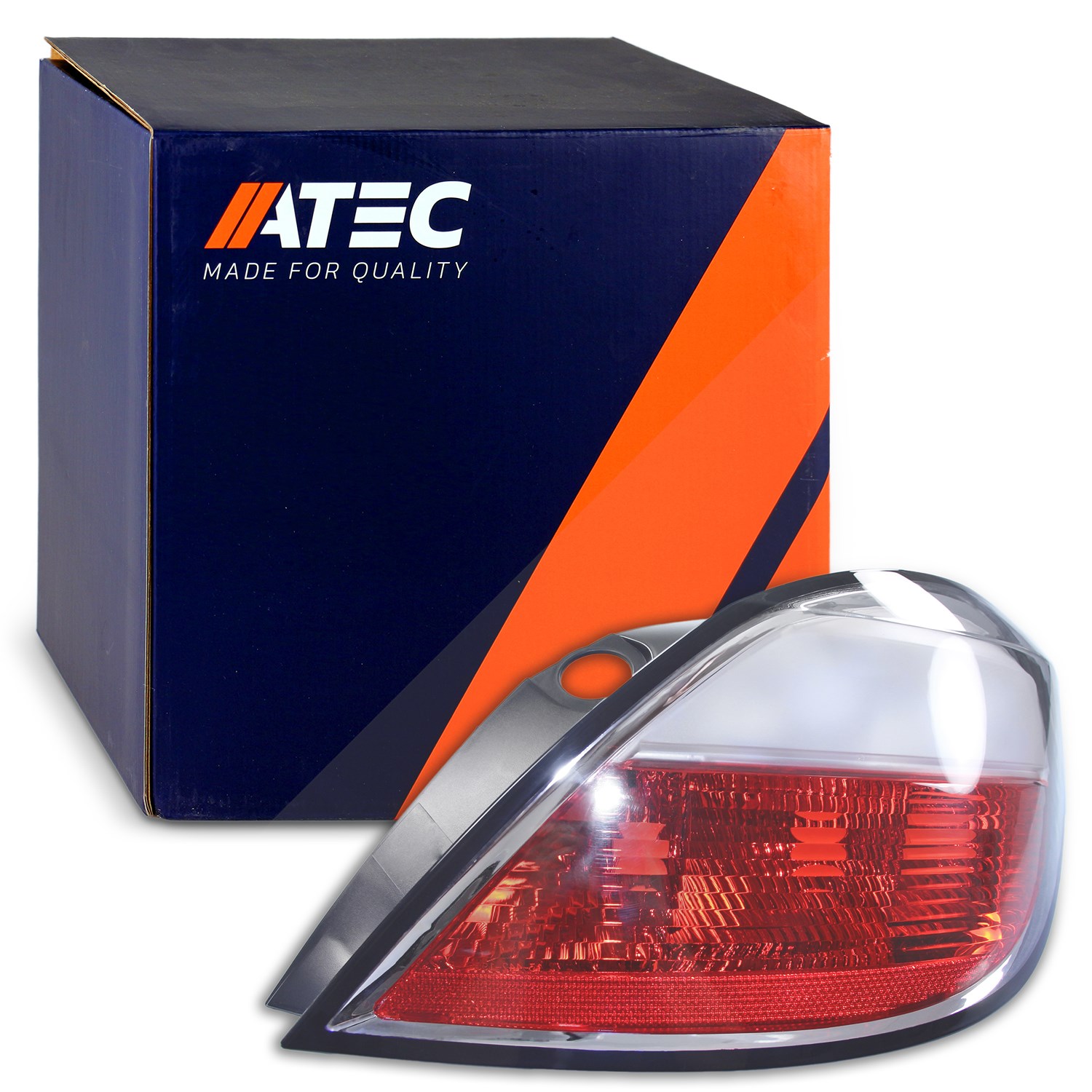 Atec Heckleuchte rot, Blinker weiß, ohne Lampenträger [Hersteller-Nr. 30372498] für Opel