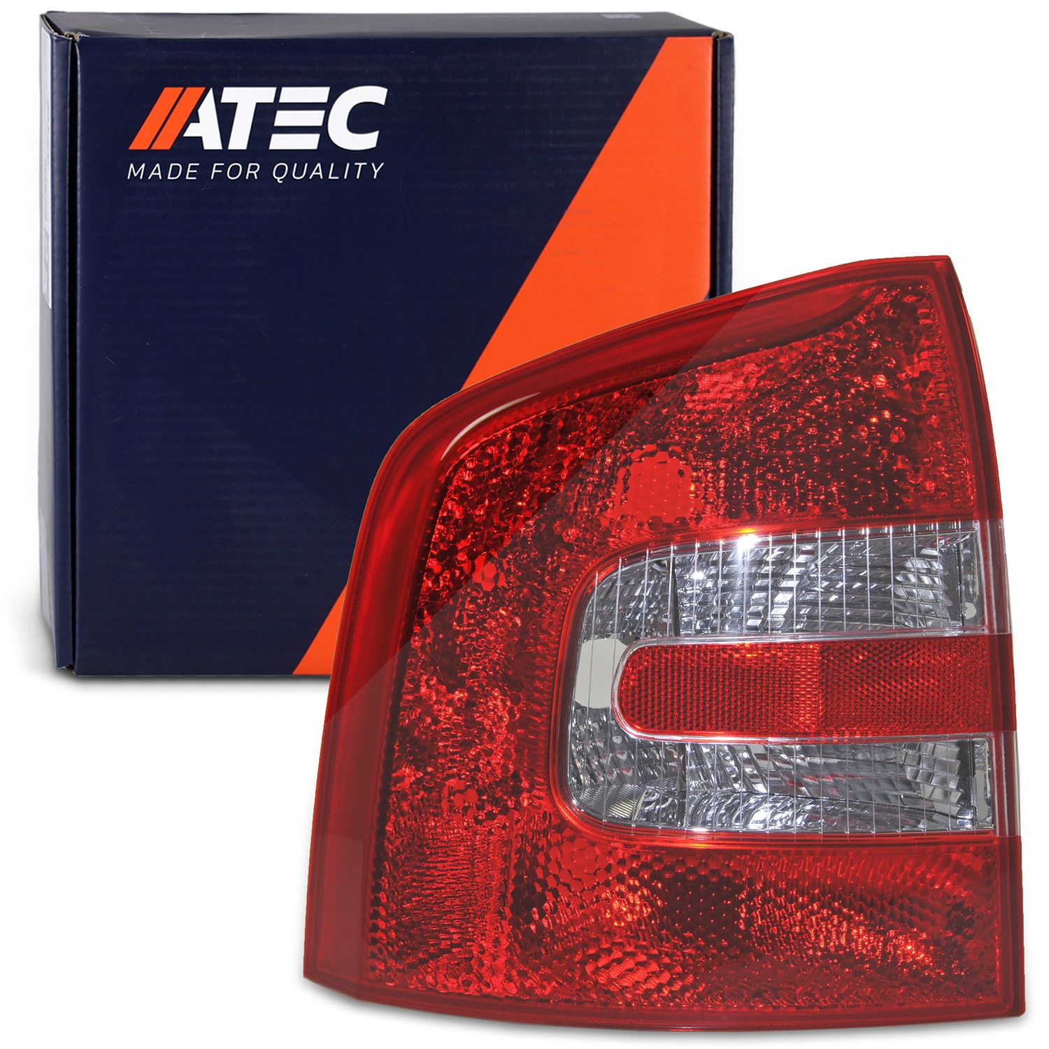 Atec Heckleuchte, Blinker weiß, ohne Lampenträger [Hersteller-Nr. 30393074] für Skoda