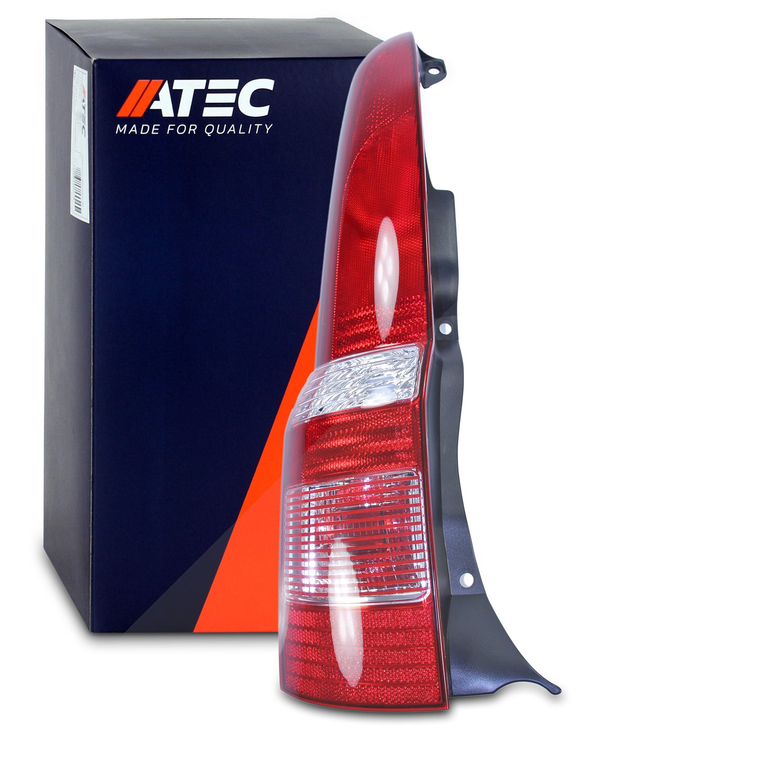 Atec Heckleuchte, Rahmen schwarz, ohne Lampenträger [Hersteller-Nr. 30395585] für Fiat
