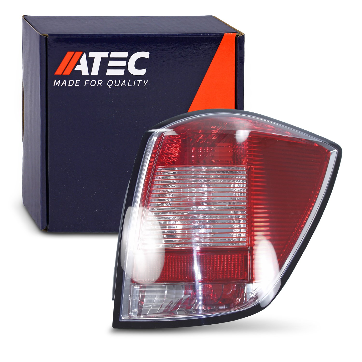 Atec Heckleuchte rot/weiß, ohne Lampenträger [Hersteller-Nr. 30407954] für Opel