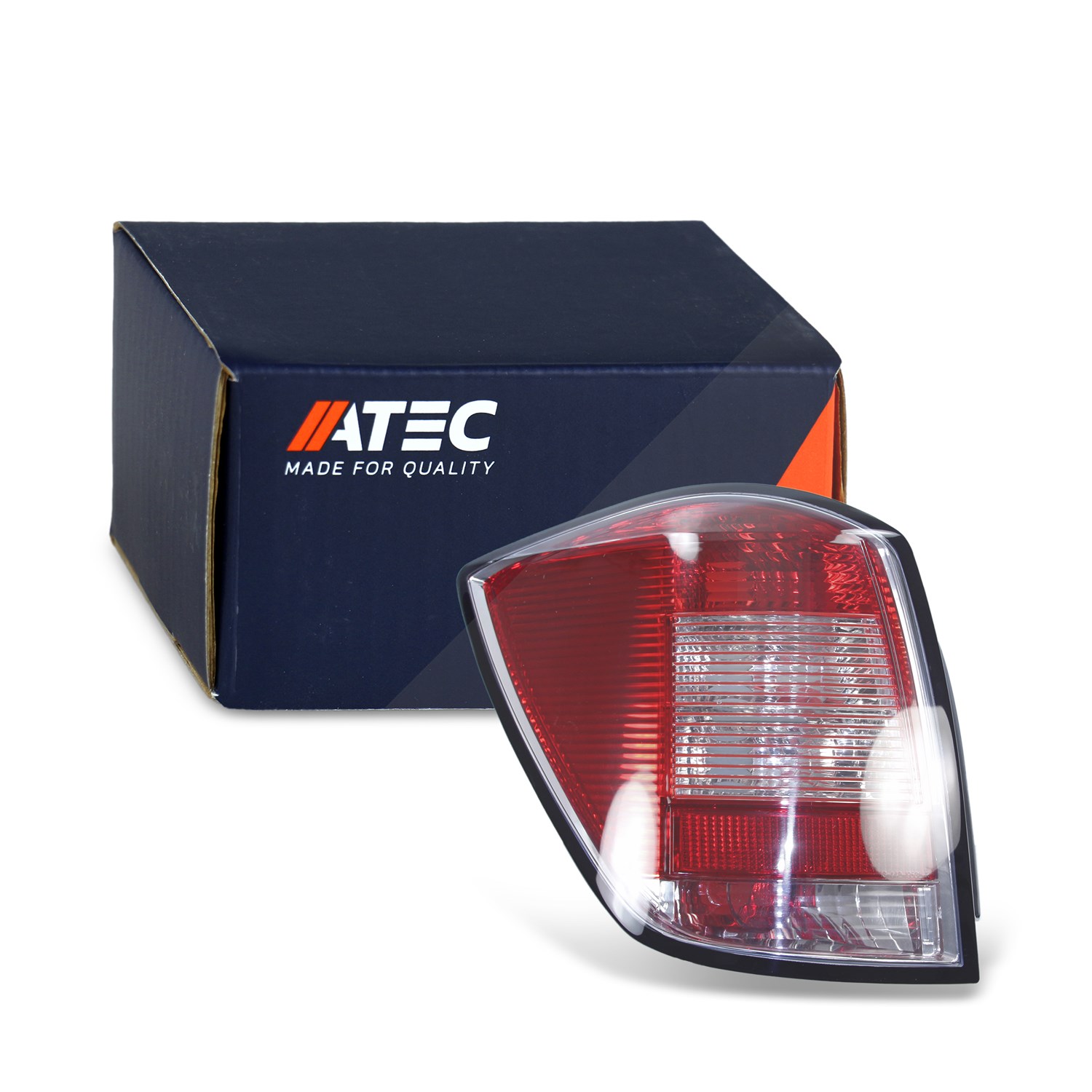 Atec Heckleuchte rot/weiß, ohne Lampenträger [Hersteller-Nr. 30409025] für Opel