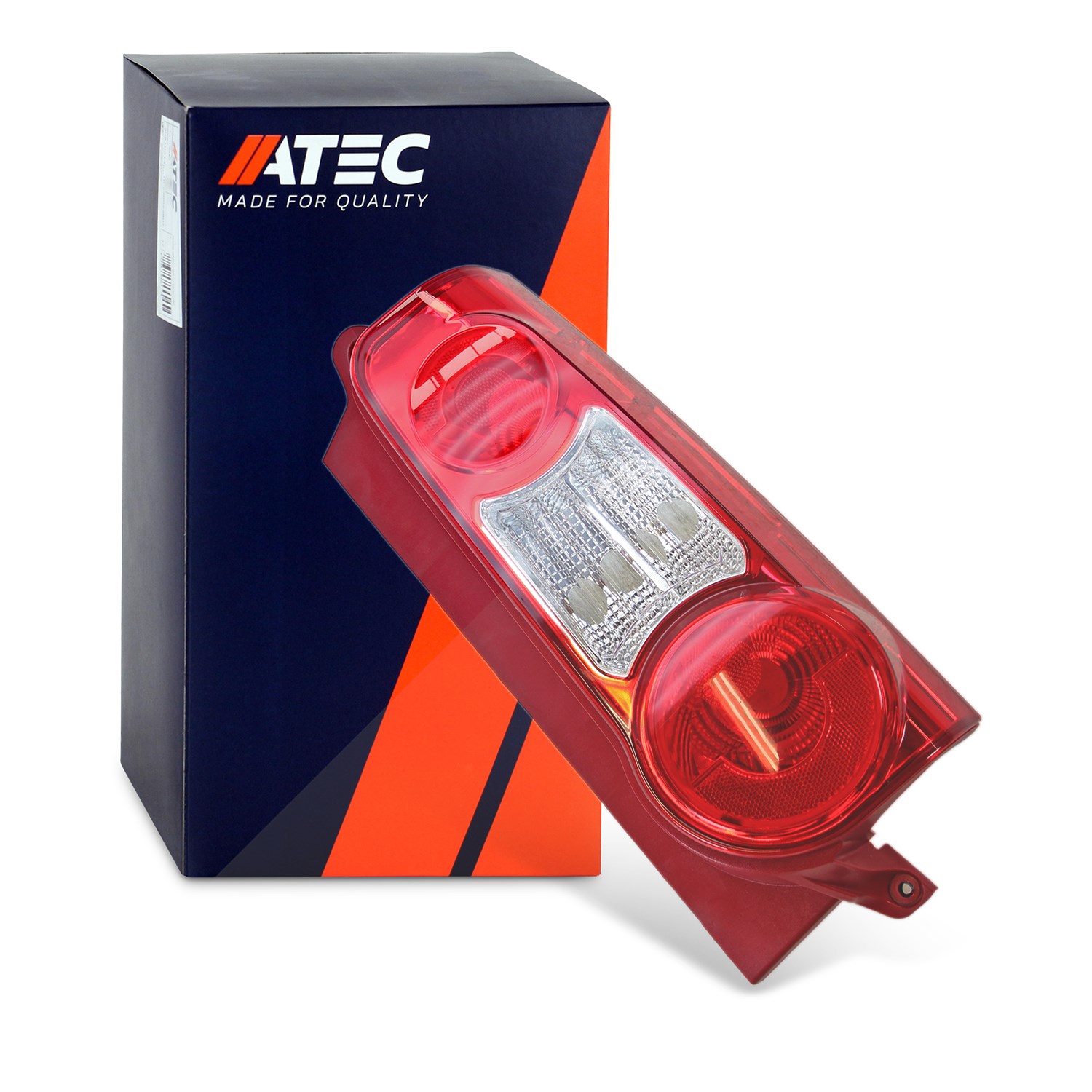 Atec Heckleuchte rechts (Beifahrerseite), Blinker weiß [Hersteller-Nr. 30413443] für Peugeot, Citroën