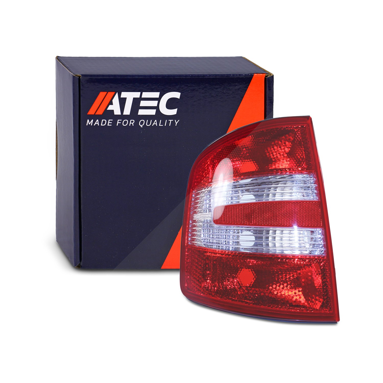 Atec Heckleuchte, Blinker weiß, ohne Lampenträger [Hersteller-Nr. 30661768] für Skoda