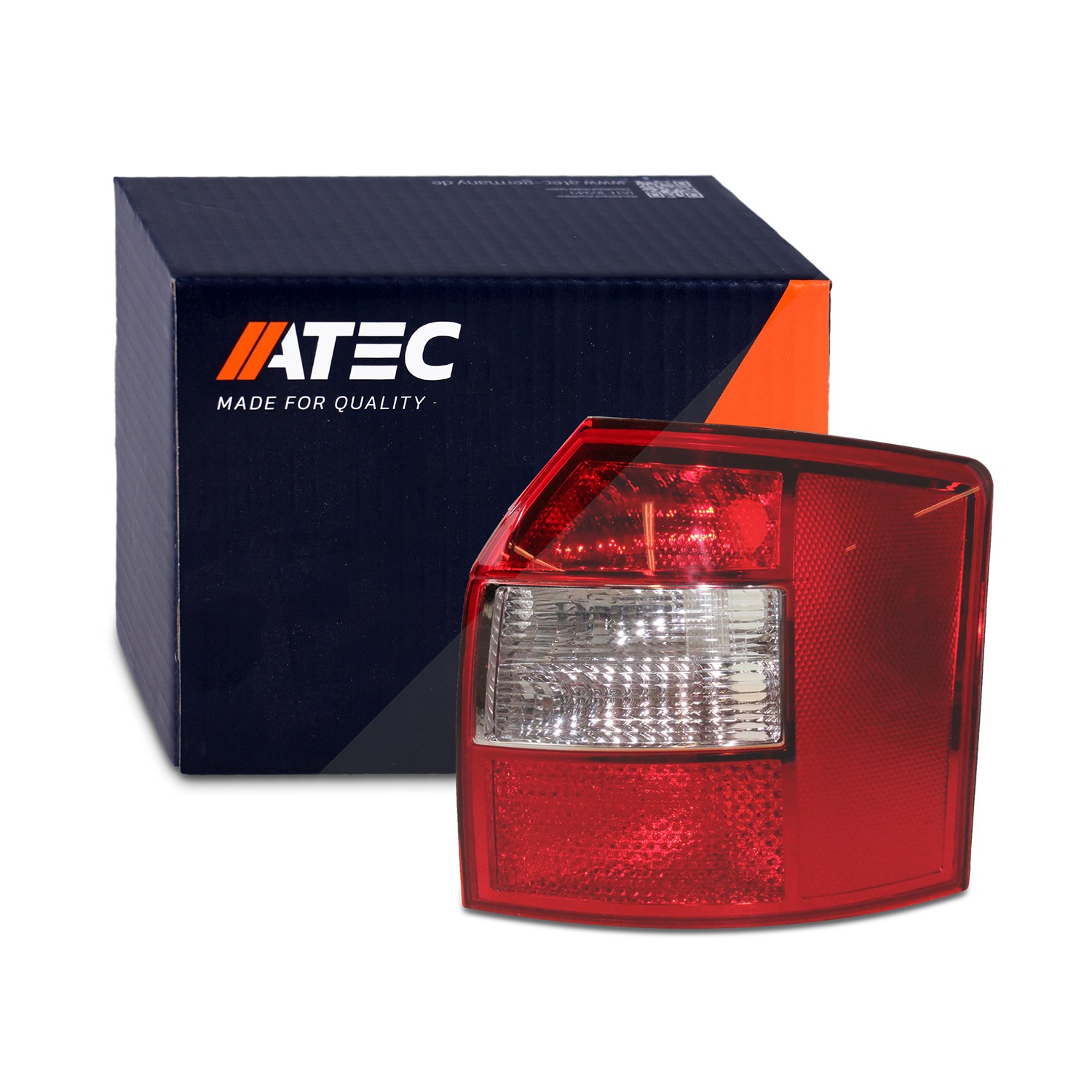 Atec Heckleuchte rot/weiß ohne Lampenträger [Hersteller-Nr. 30661924] für Audi