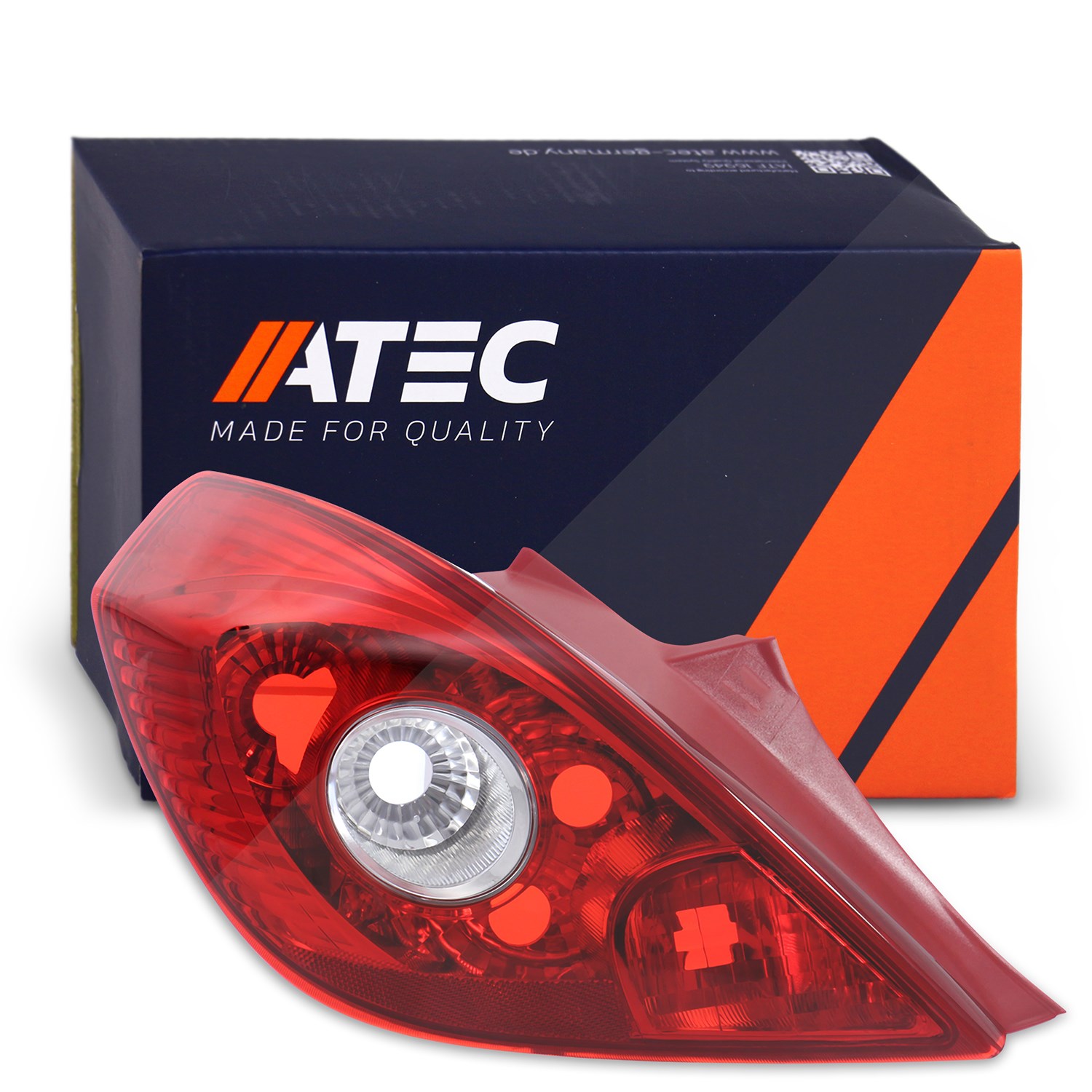 Atec Heckleuchte rot/weiß ohne Lampenträger [Hersteller-Nr. 30313913] für Opel