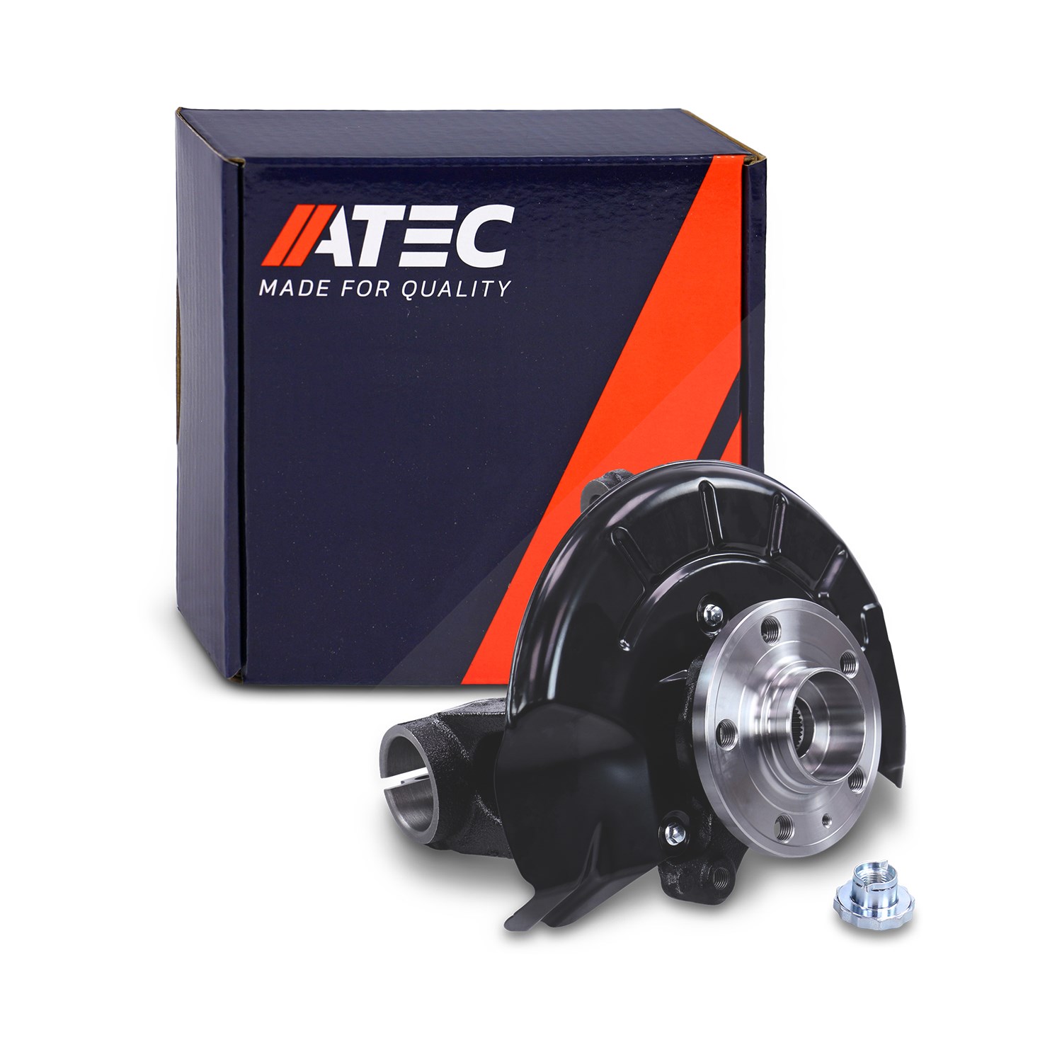 Atec Radlagergehäuse komplett vorne links [Hersteller-Nr. 40378504] für VW, Audi, Skoda, Seat