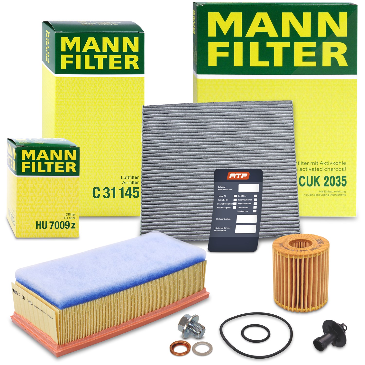 Mann-filter Inspektionspaket Filtersatz SET A [Hersteller-Nr. 10492801] für Toyota