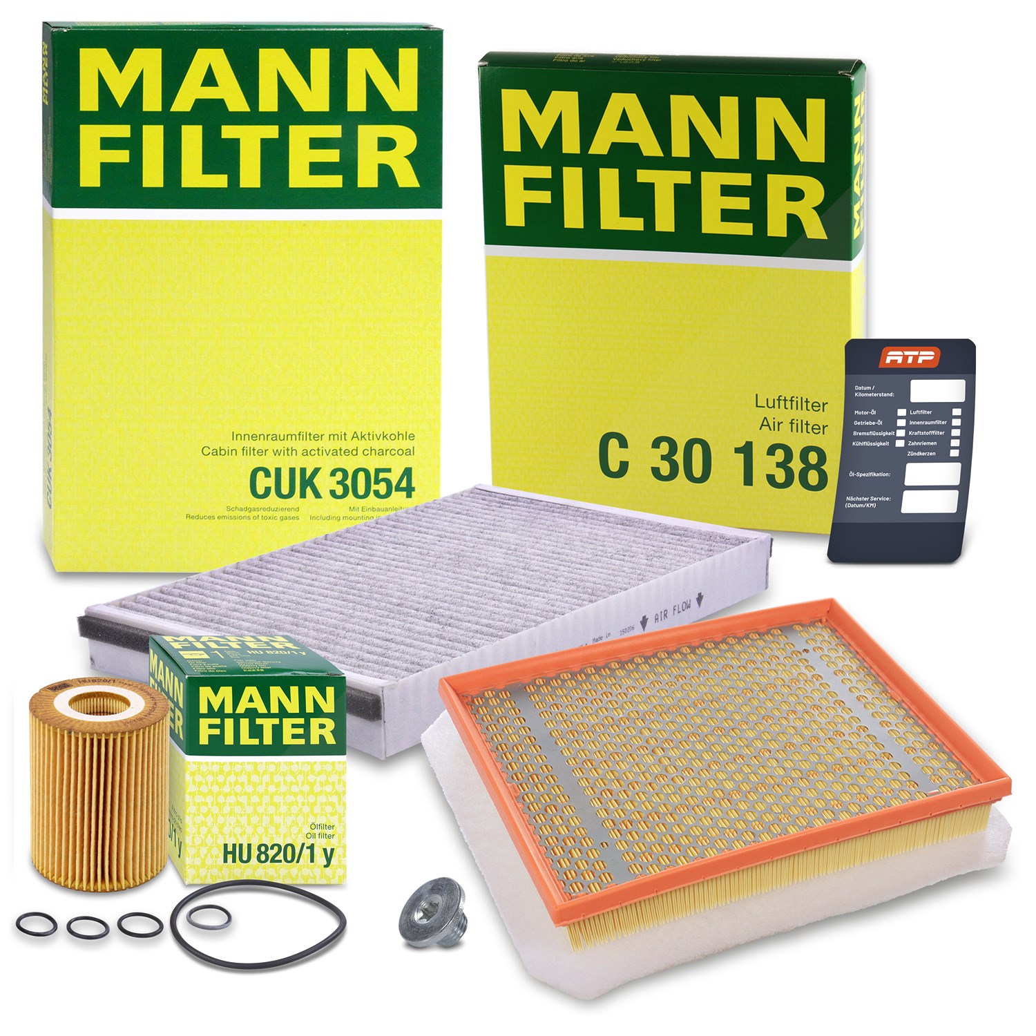 Mann-filter Inspektionspaket Filtersatz SET A [Hersteller-Nr. 10491787] für Opel