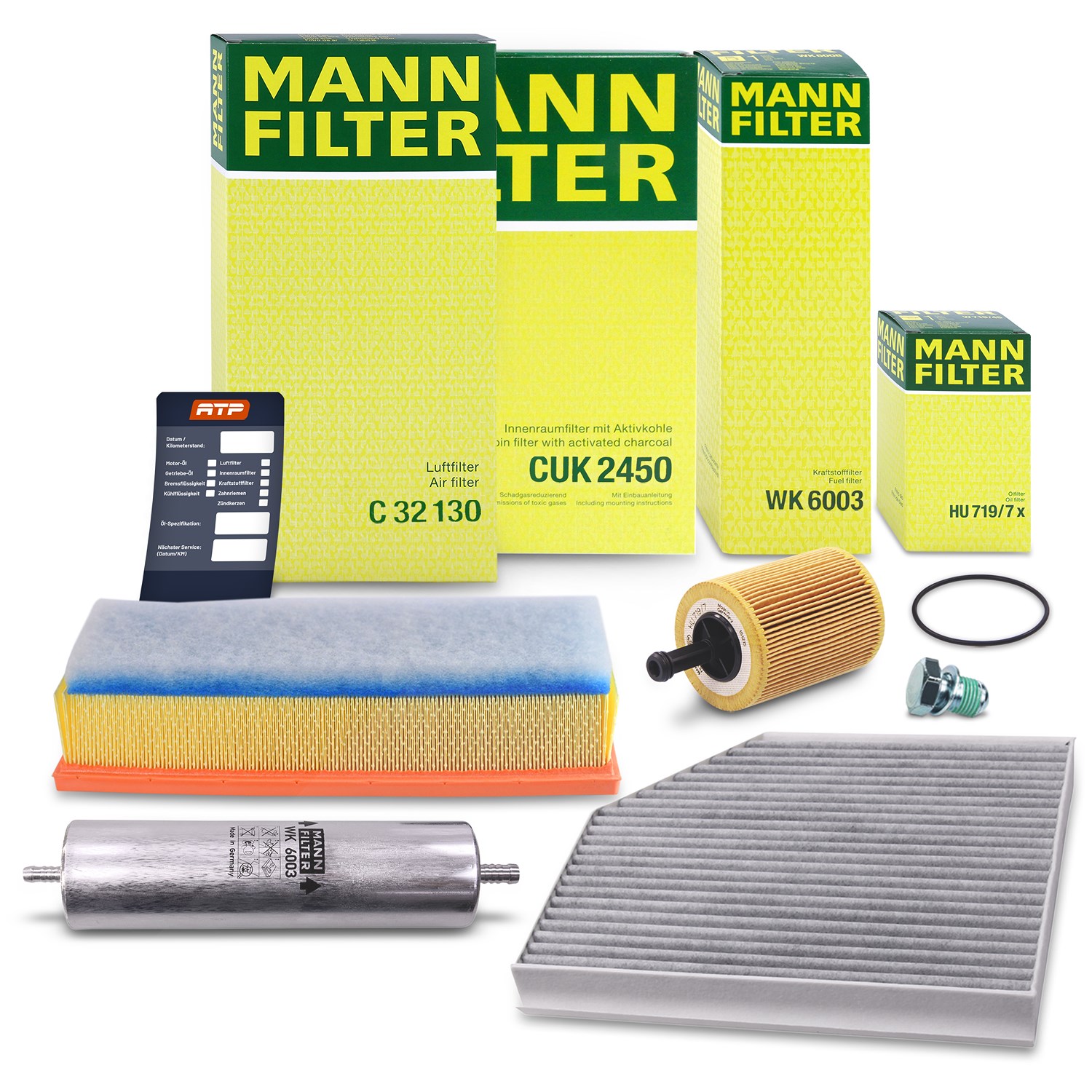 Mann-filter Inspektionspaket Filtersatz SET B [Hersteller-Nr. 10492563] für Audi