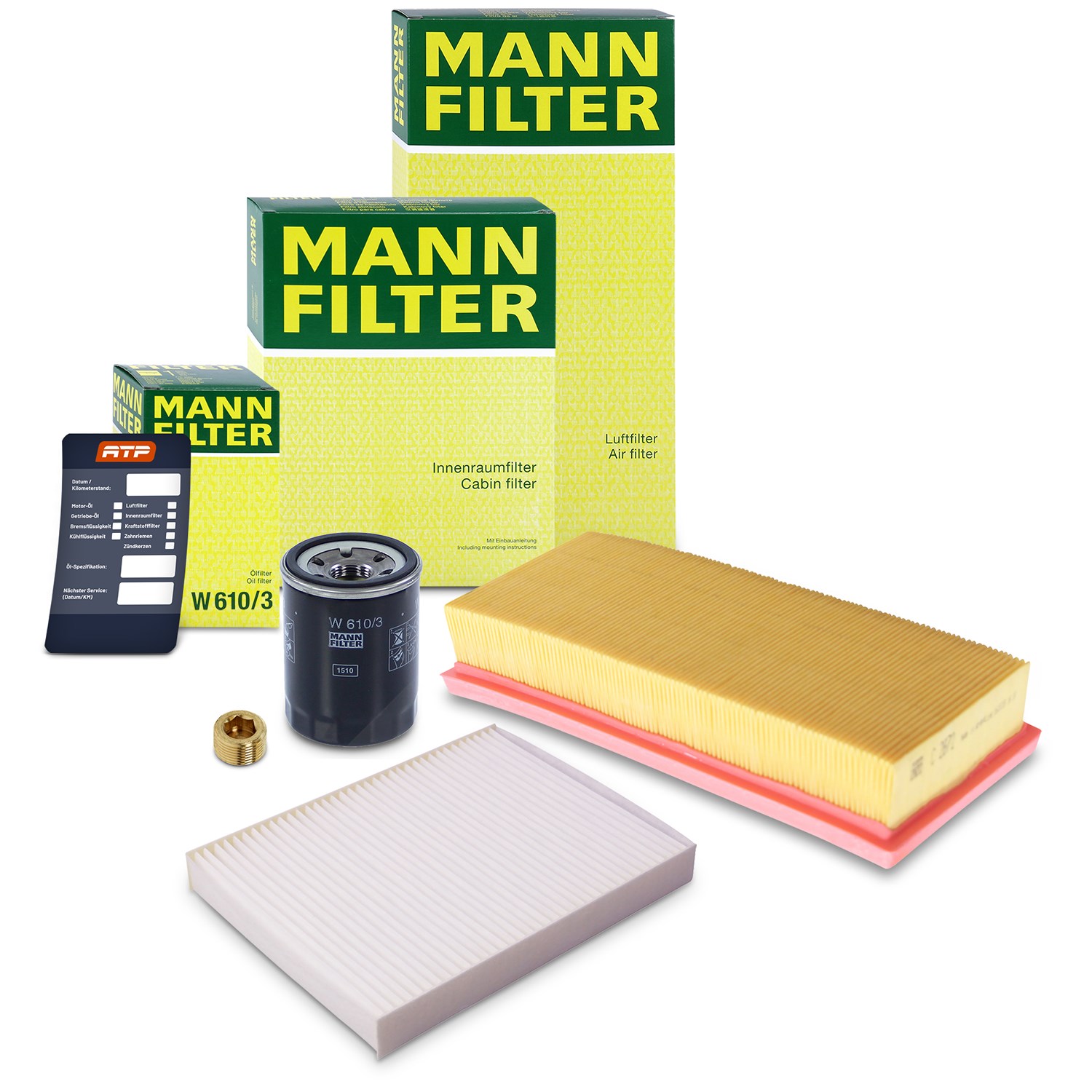 Mann-filter Inspektionspaket Filtersatz SET A [Hersteller-Nr. 10492484] für Fiat, Lancia