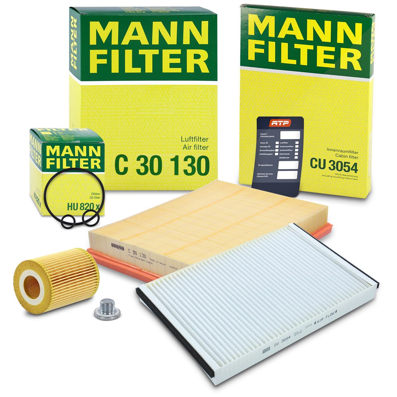 Mann-filter Inspektionspaket Filtersatz SET A [Hersteller-Nr. 10493015] für Opel