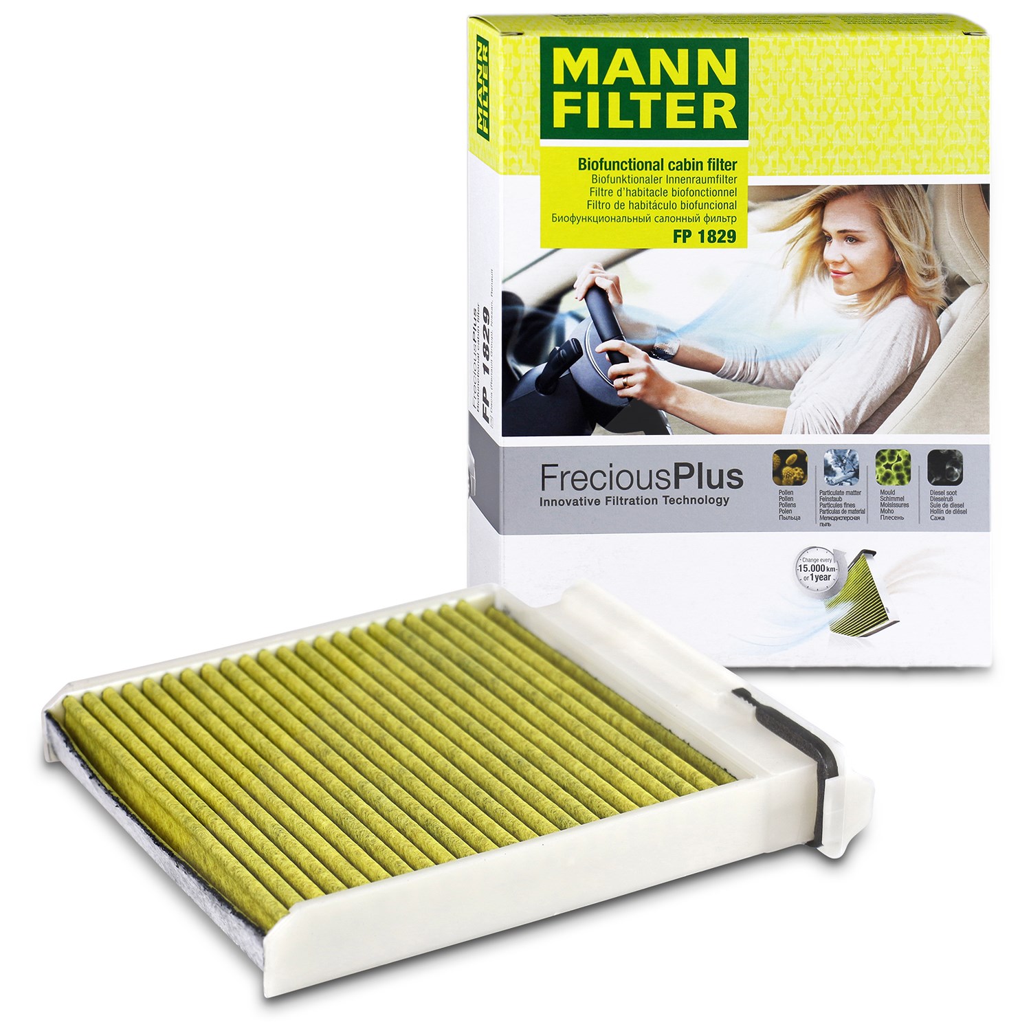 Mann-filter Filter, Innenraumluft FreciousPlus [Hersteller-Nr. FP1829] für Nissan, Dacia, Renault, Lada