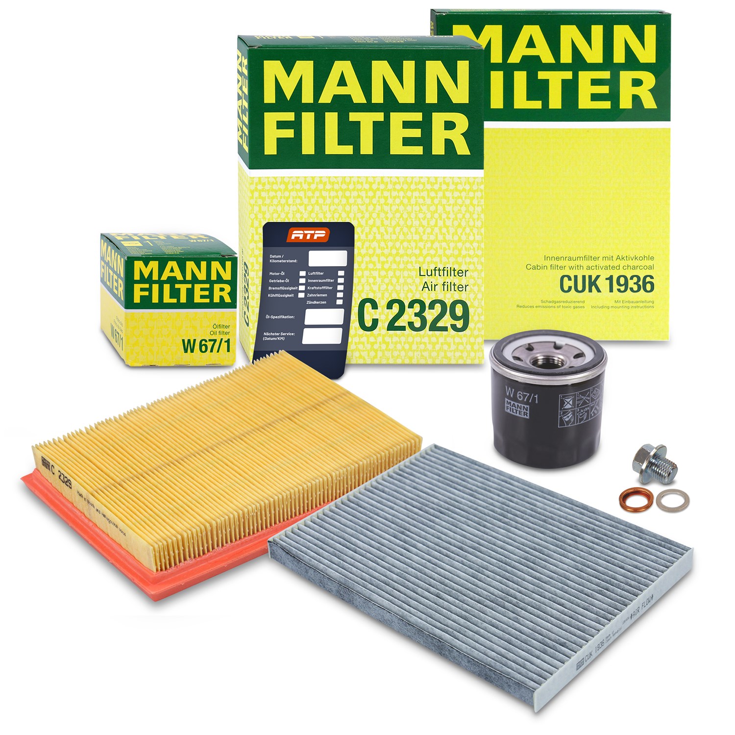 Mann-filter Inspektionspaket Filtersatz SET A [Hersteller-Nr. 10493086] für Nissan