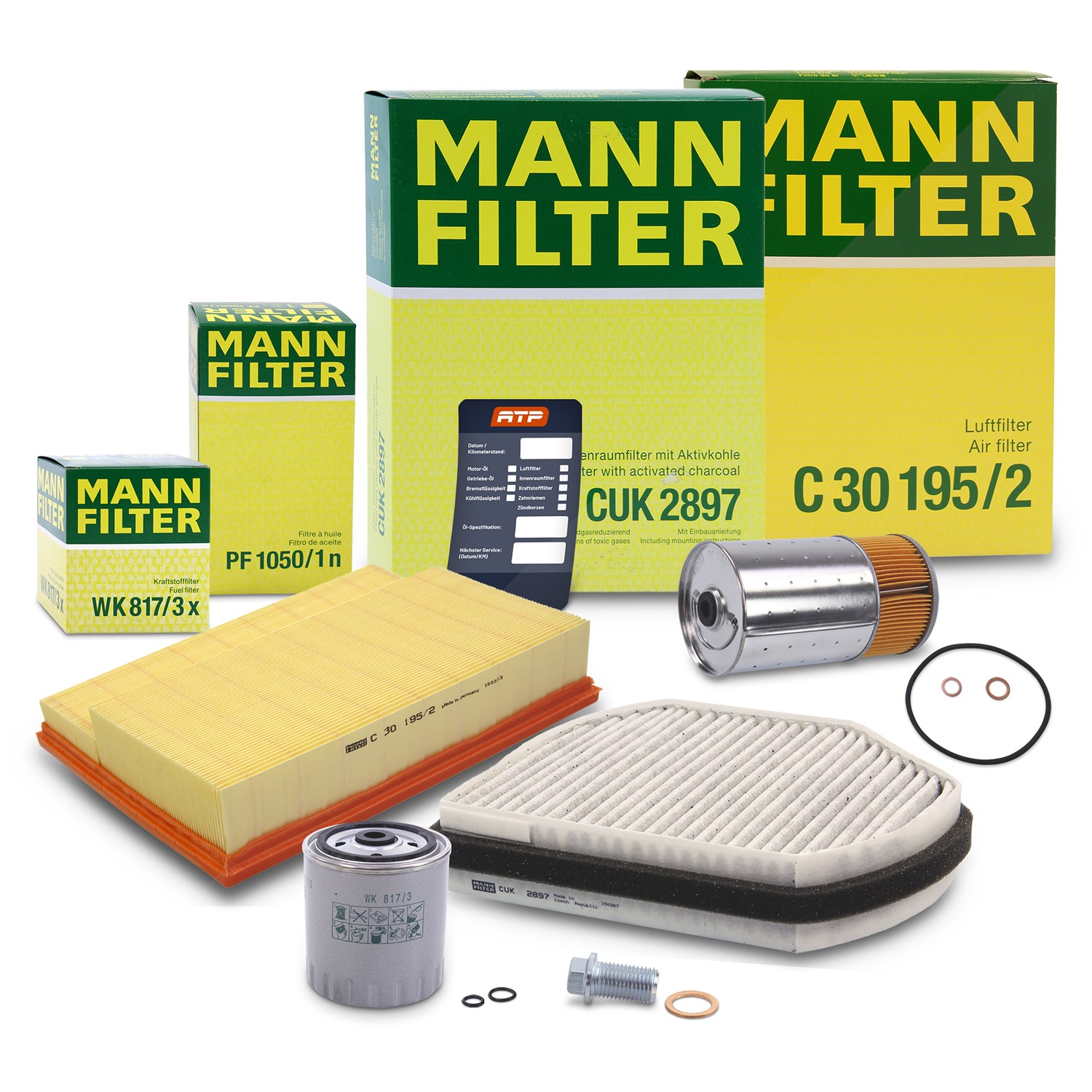 Mann-filter Inspektionspaket Filtersatz SET B [Hersteller-Nr. 10493131] für Mercedes-Benz
