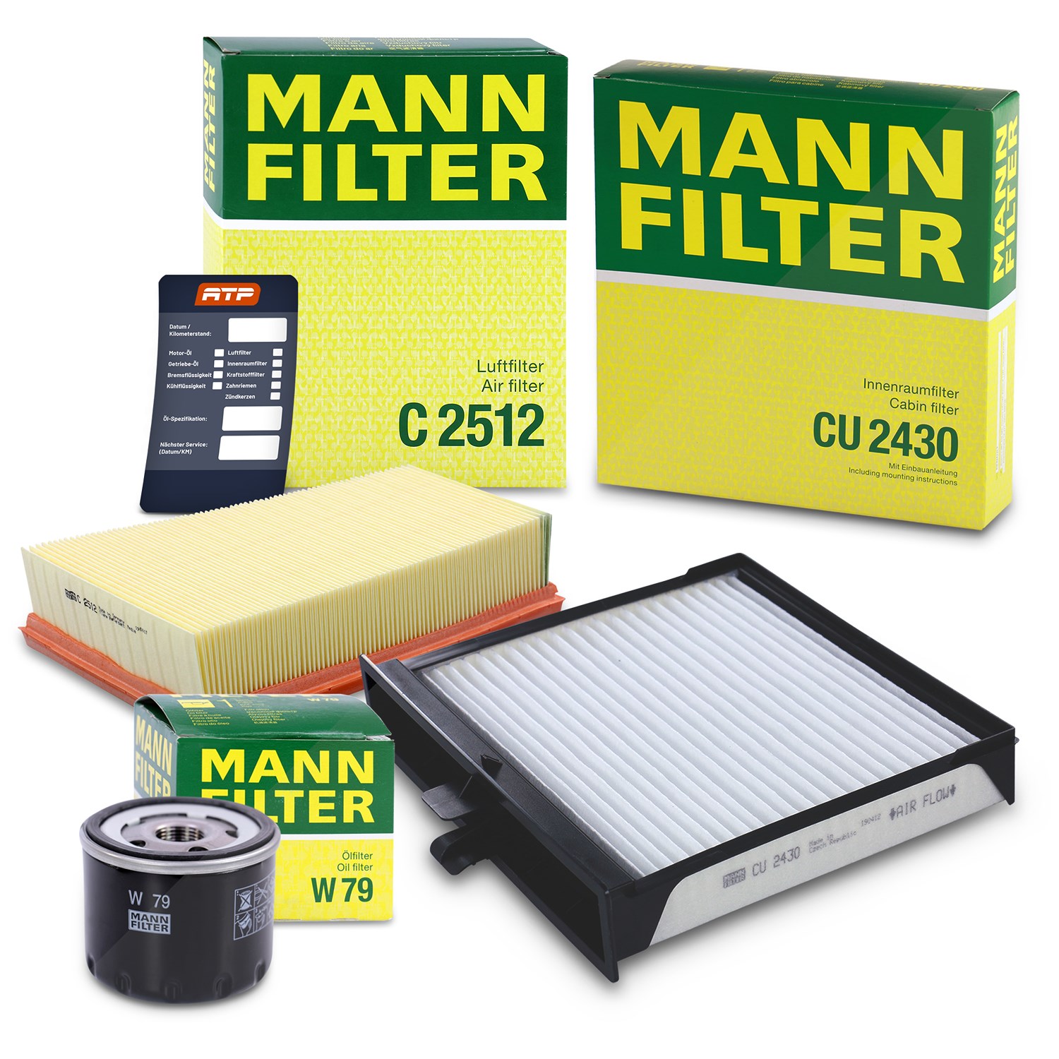Mann-filter Inspektionspaket Filtersatz SET A [Hersteller-Nr. 10493341] für Renault