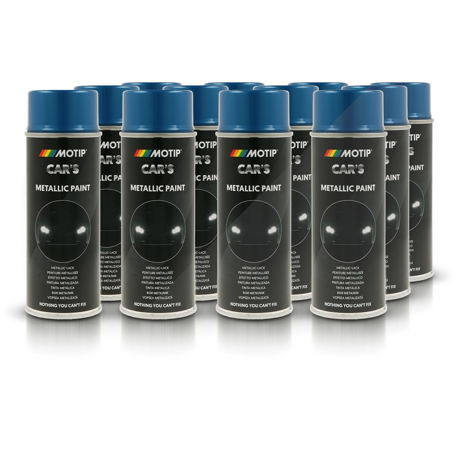 Motip 12x 400ml Car's Metallic-Lack azurblau [Hersteller-Nr. 706837]