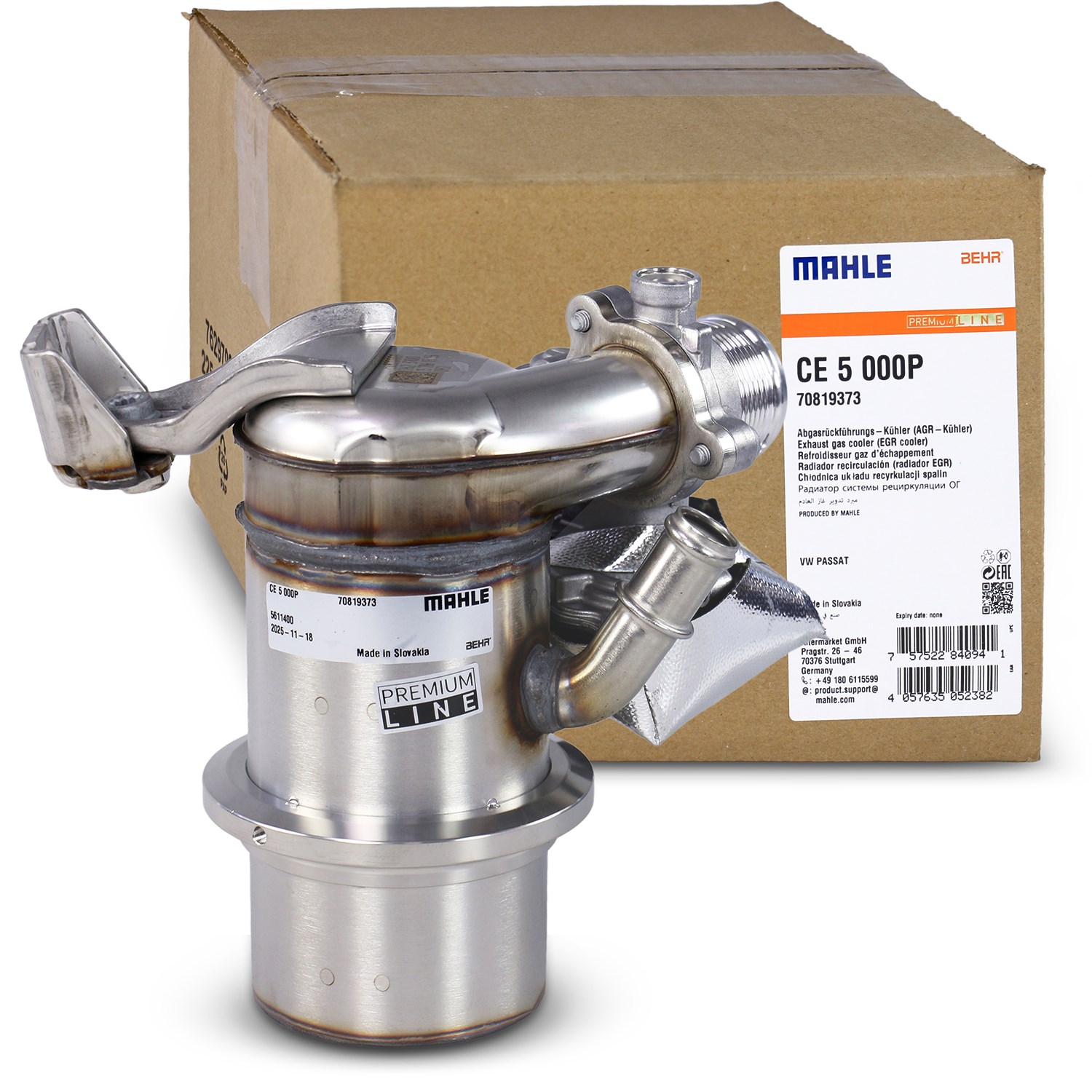 Mahle Kühler, Abgasrückführung [Hersteller-Nr. CE5000P] für Audi, VW, Seat, Skoda