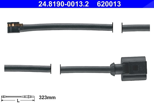 Ate Verschleißwarnkontakt Vorderachse [Hersteller-Nr. 24.8190-0013.2] für VW, Porsche