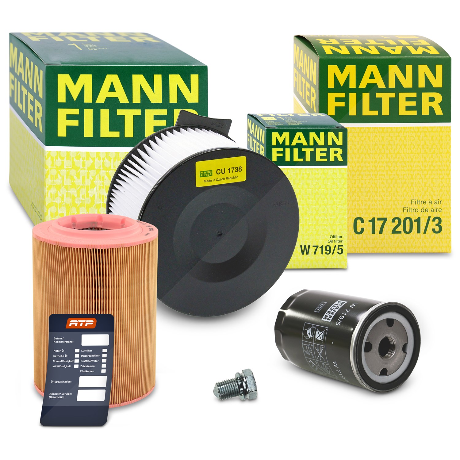 Mann-filter Inspektionspaket Filtersatz SET A [Hersteller-Nr. 10493449] für VW