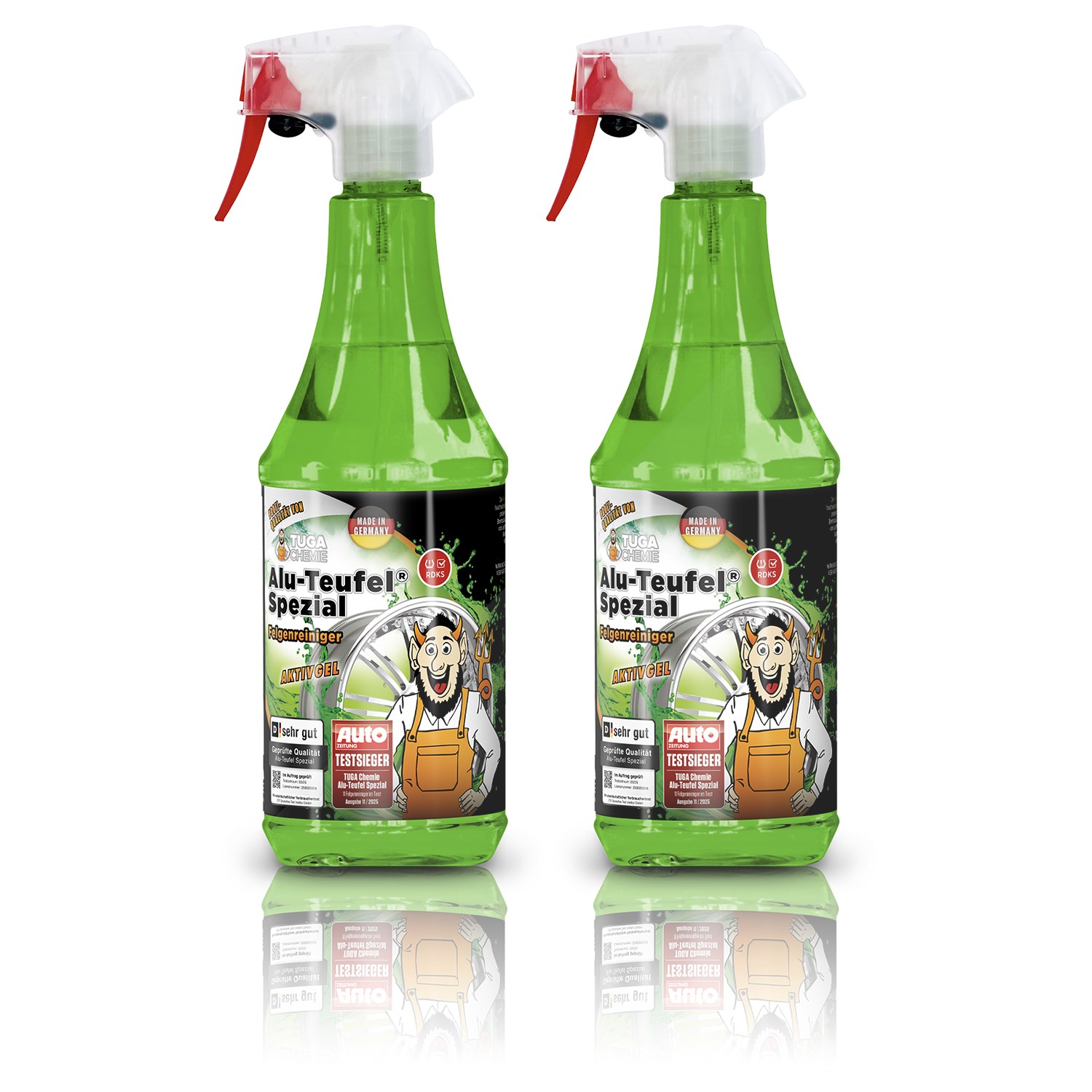 Tuga Chemie 2x 1 L Alu-Teufel Spezial® Felgenreiniger [Hersteller-Nr. AS-1-D]
