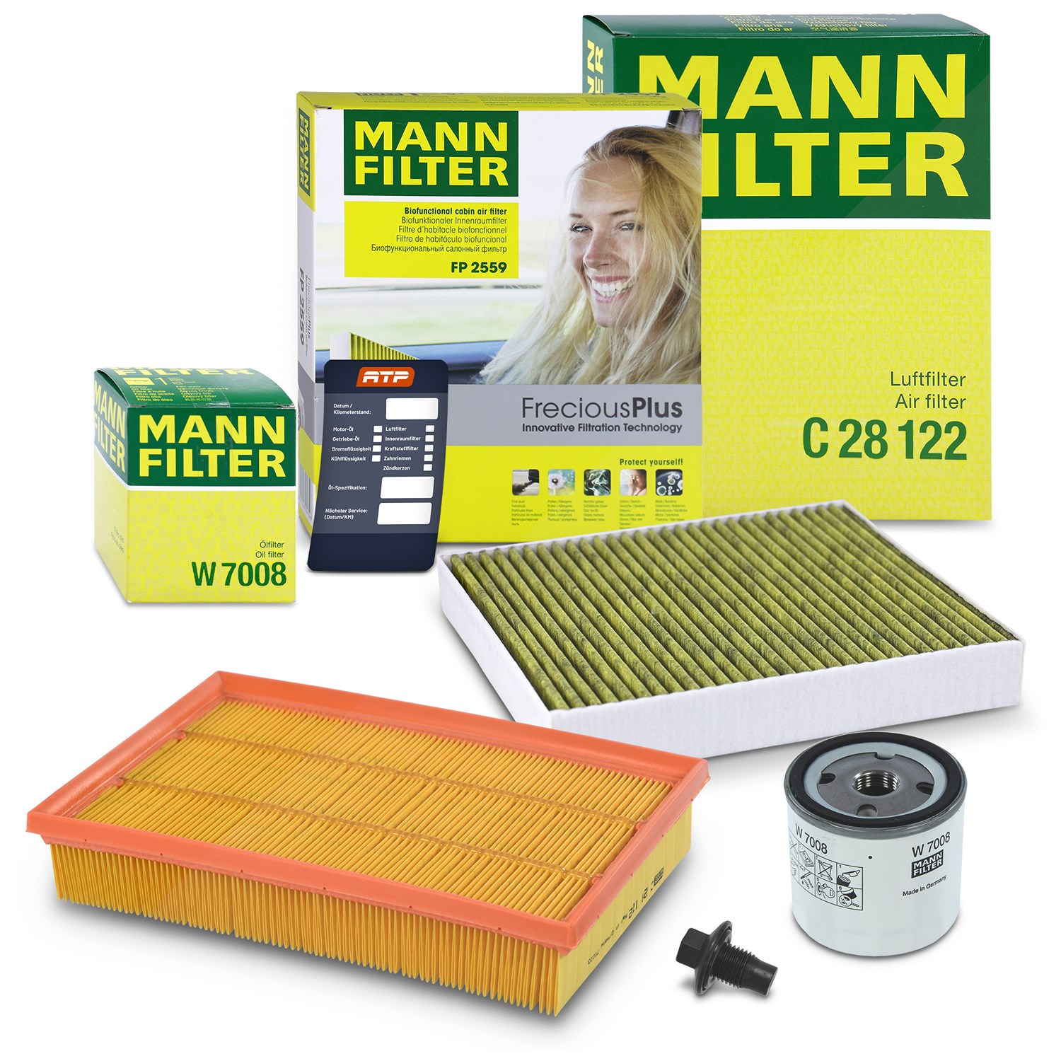 Mann-filter Inspektionspaket Filtersatz SET A [Hersteller-Nr. 10493104] für Ford